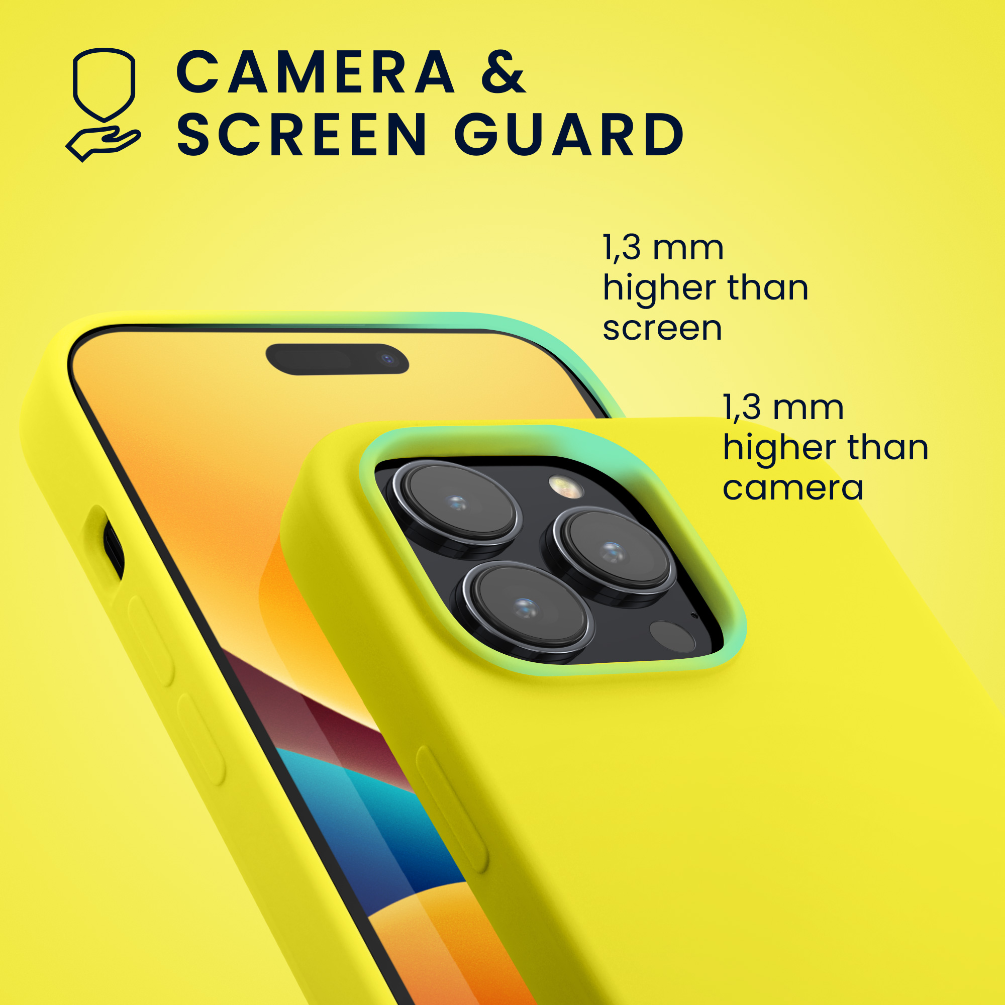 Kryt kwmobile slim iPhone 14 Pro žlutá