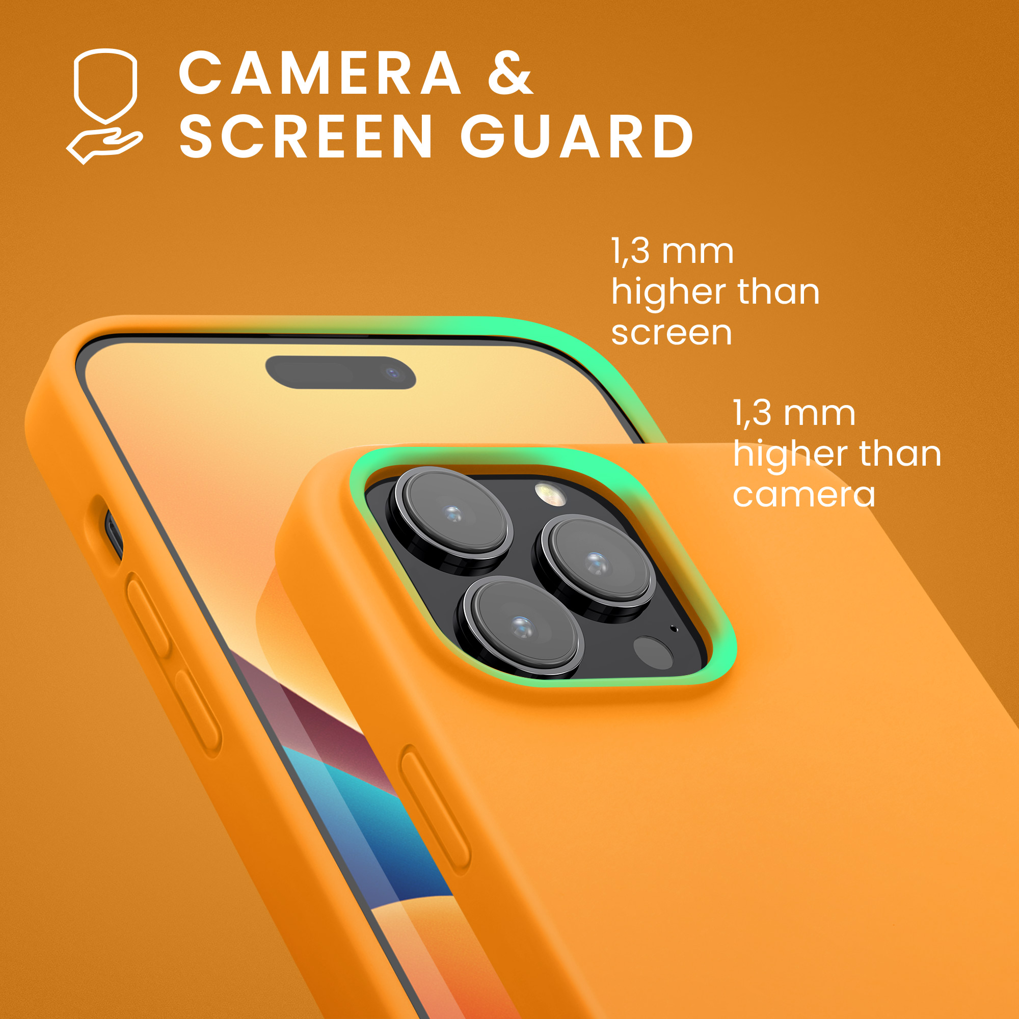 Kryt kwmobile slim iPhone 14 Pro Max oranžová