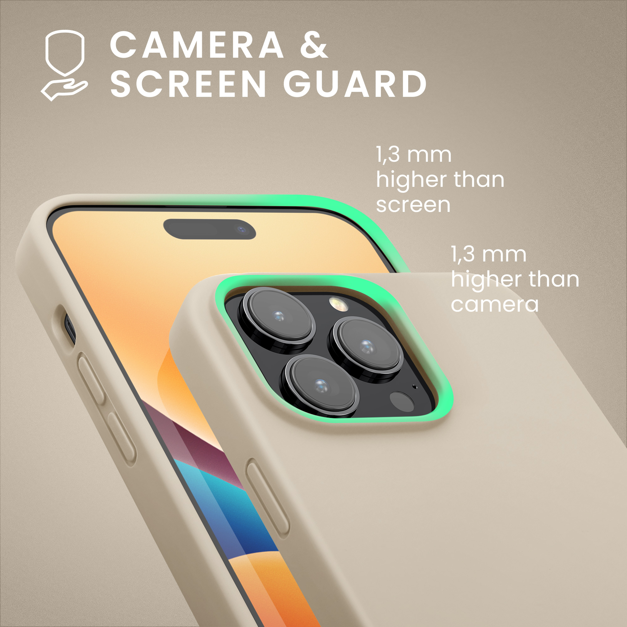 Kryt kwmobile slim iPhone 14 Pro Max Cream