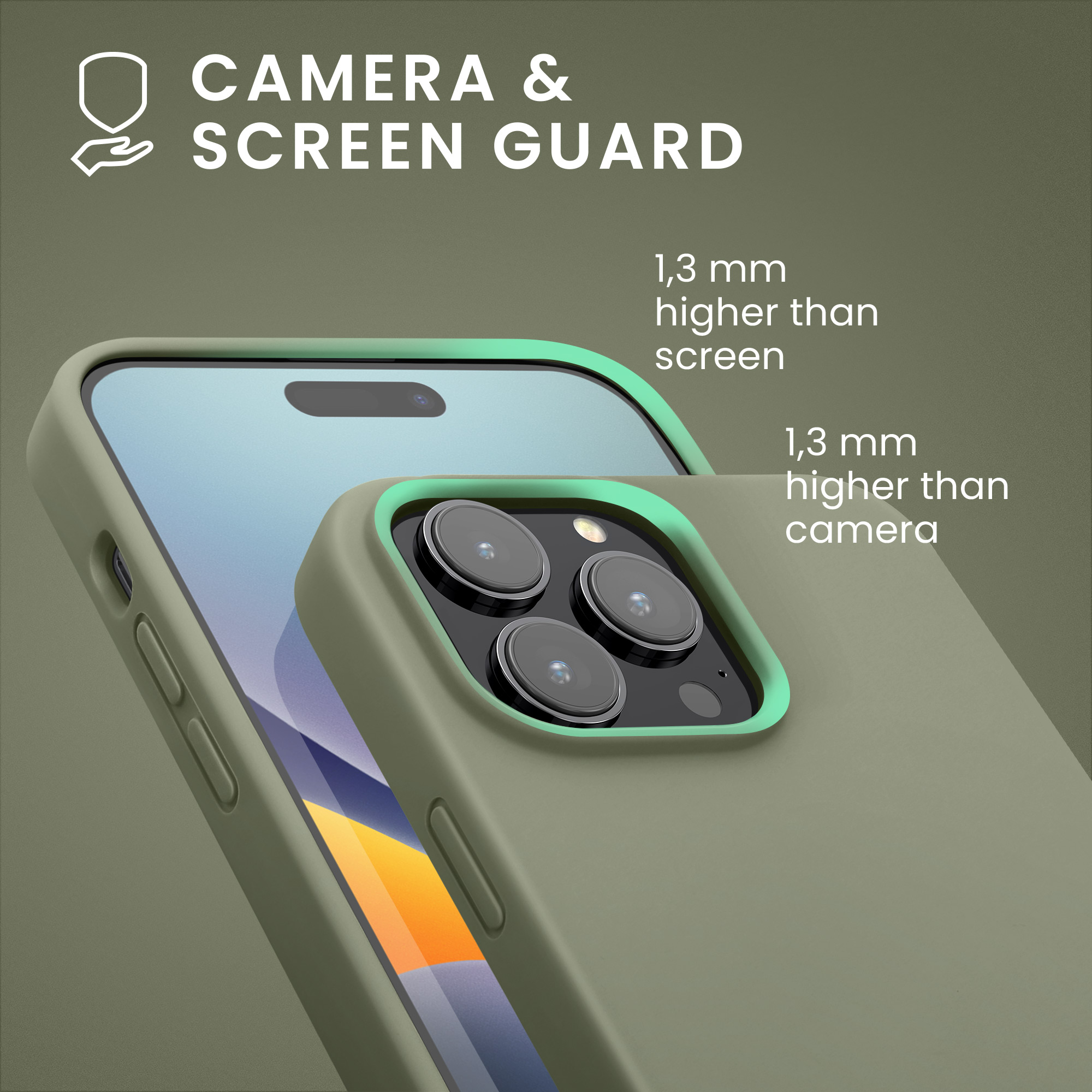 Kryt kwmobile slim iPhone 14 Pro Max zelená