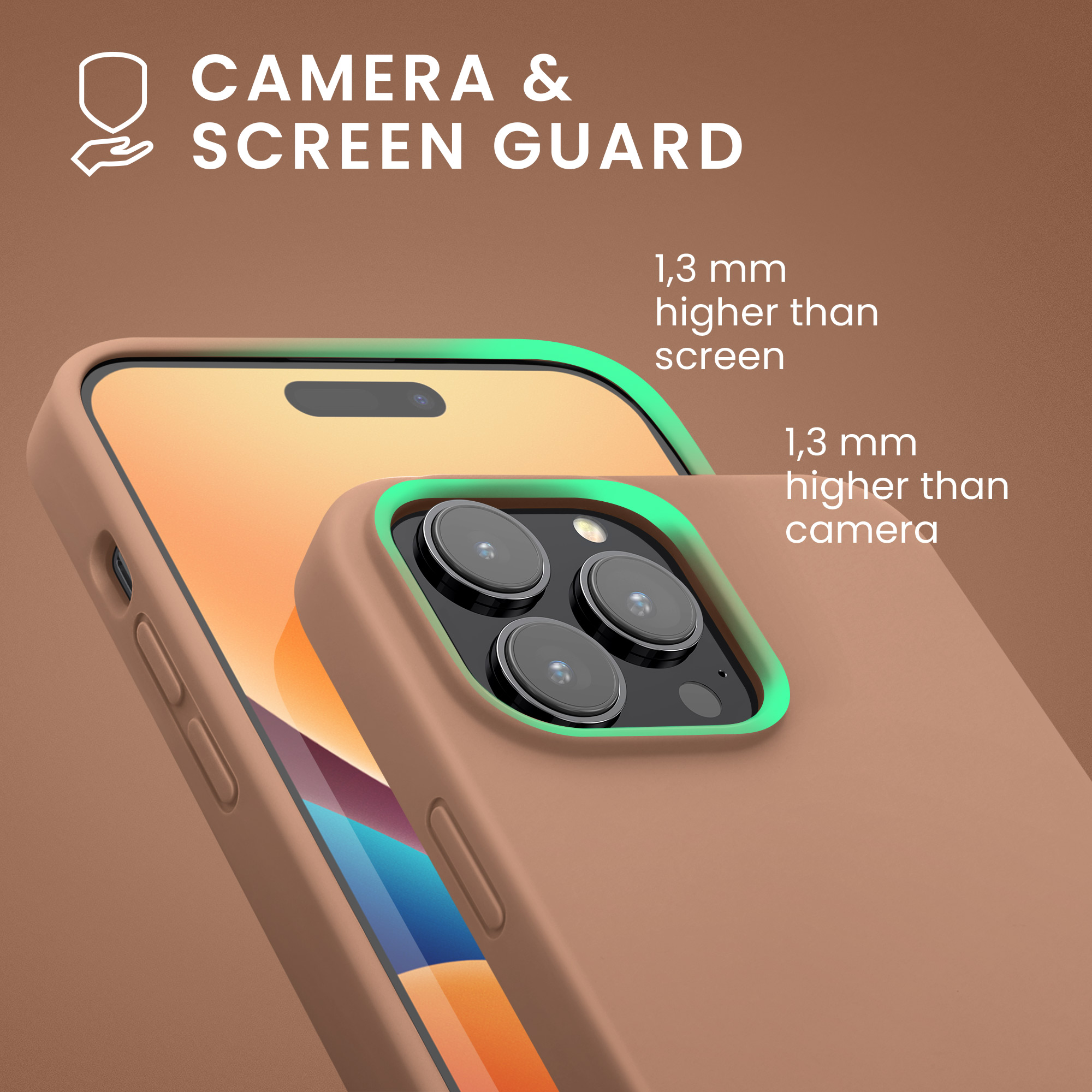 Kryt kwmobile slim iPhone 14 Pro Max Cappuccino