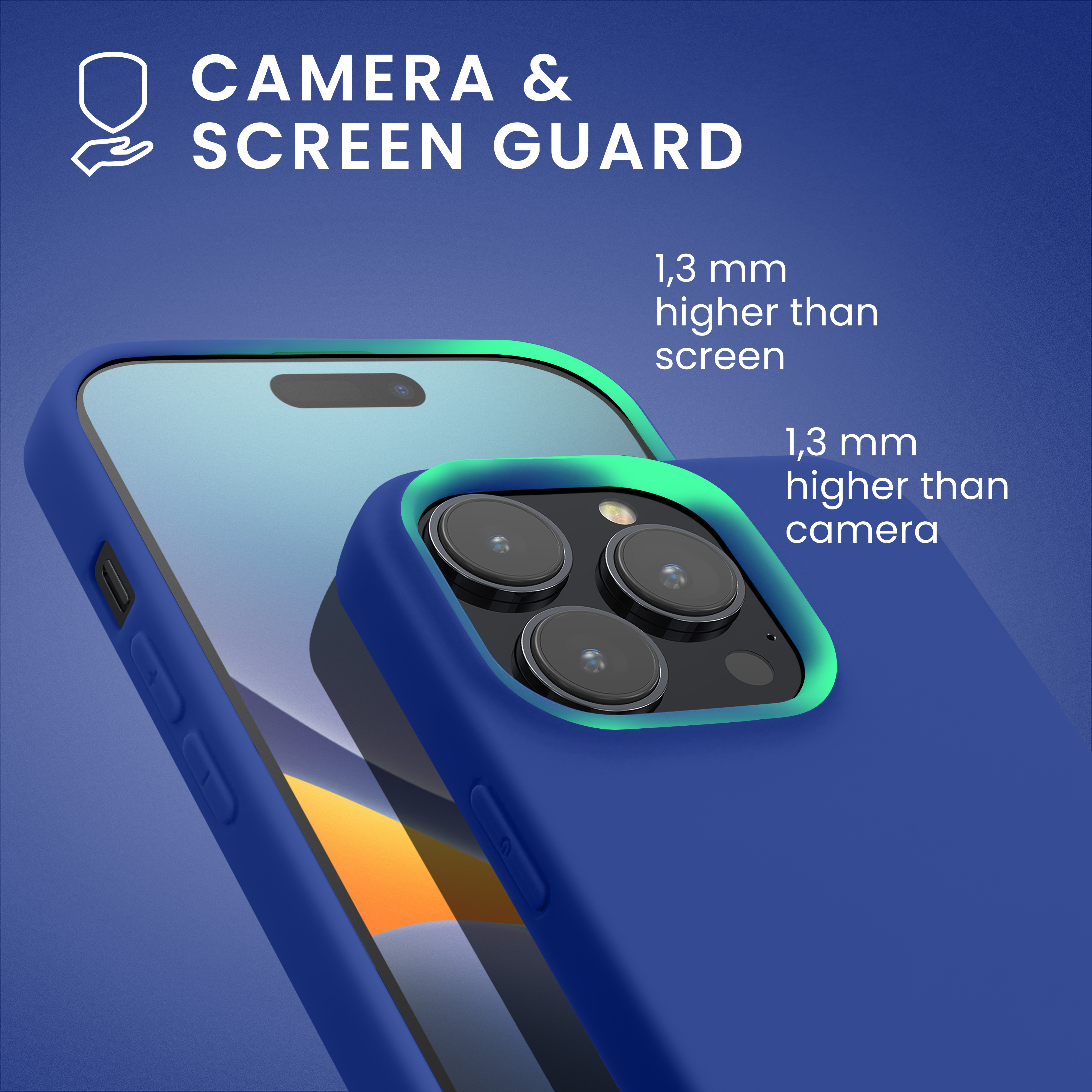 Pouzdro pro iPhone 14 Pro kwmobile tenké silikonové - baltská modrá