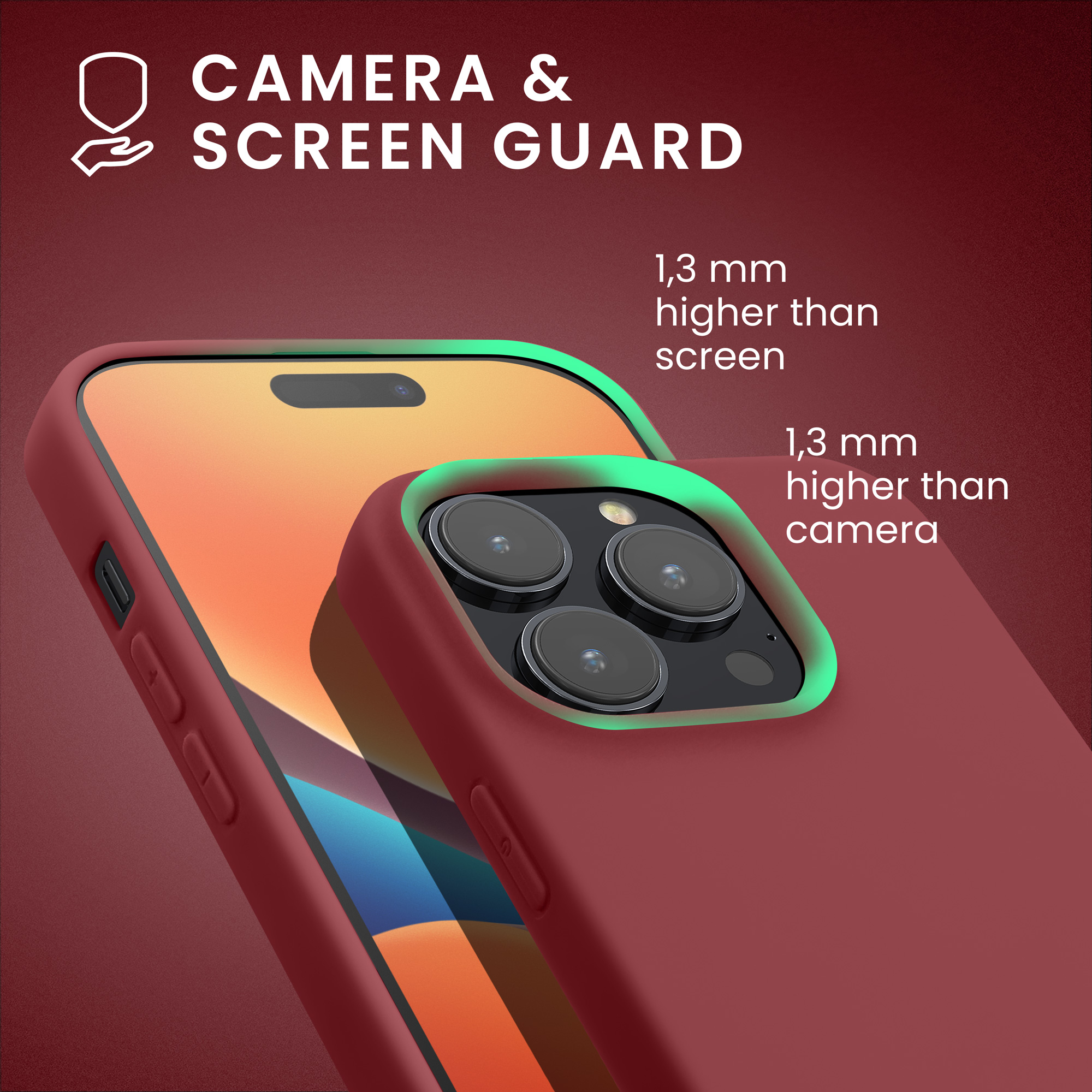 Pouzdro pro iPhone 14 Pro kwmobile tenké silikonové - vínově fialová