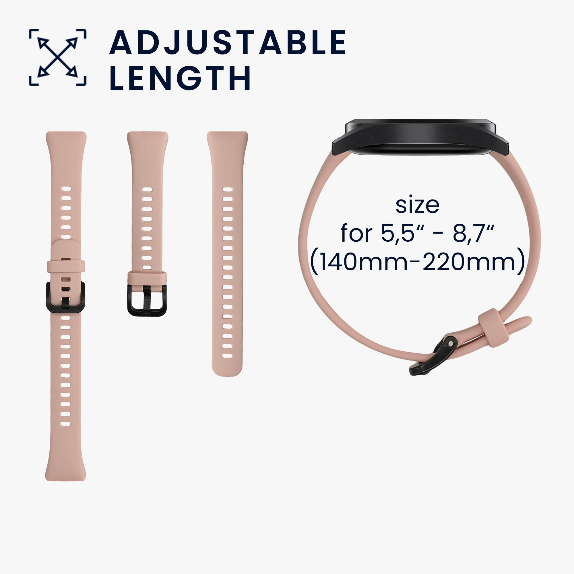 Sada řemínků na chytré hodinky Huawei Band 6 / 6 Pro / Honor Band 7 / 6 2 ks pudrově růžovo-pastelově zelené
