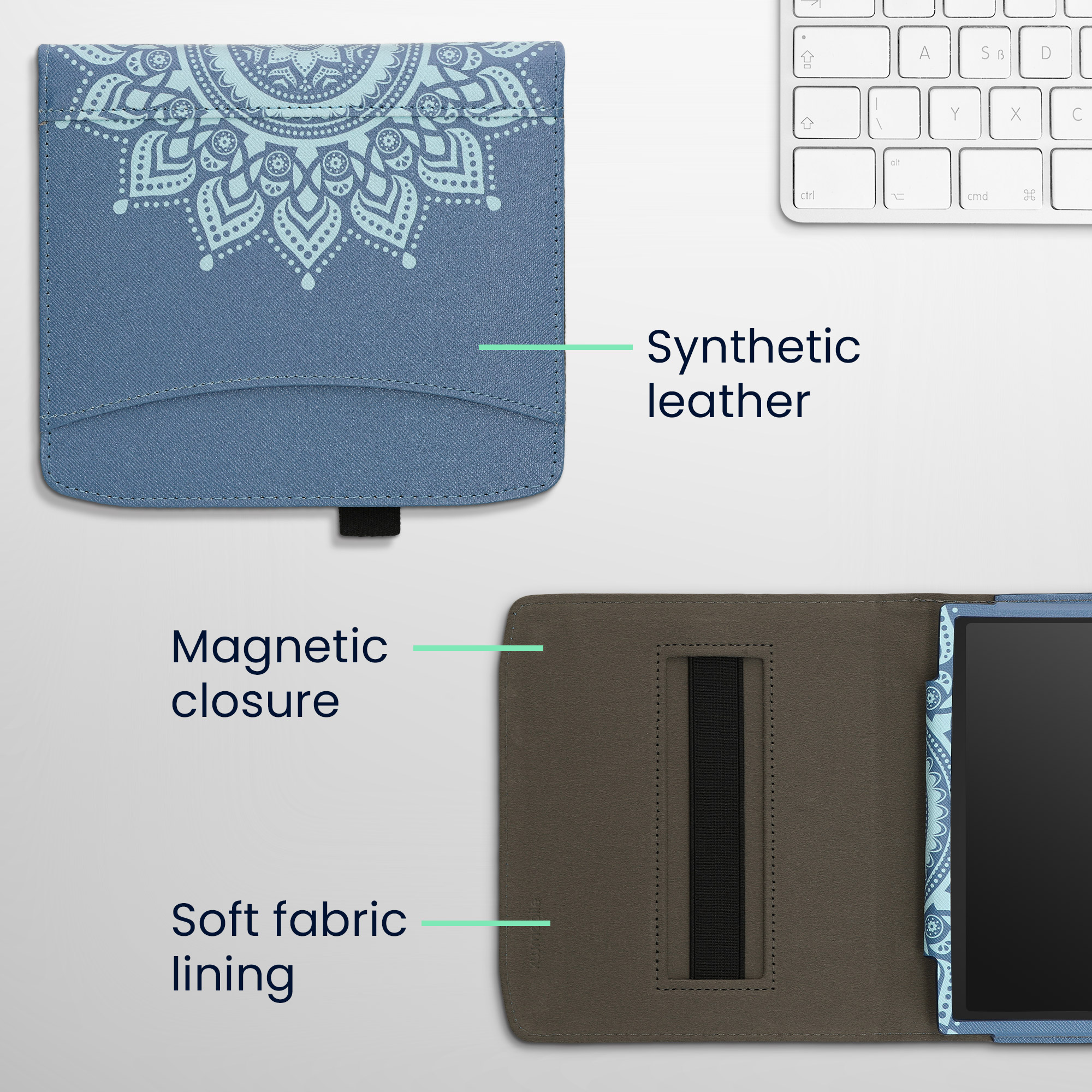 Flip pouzdro na čtečku Pocketbook Era / Era Color modré se stojánkem