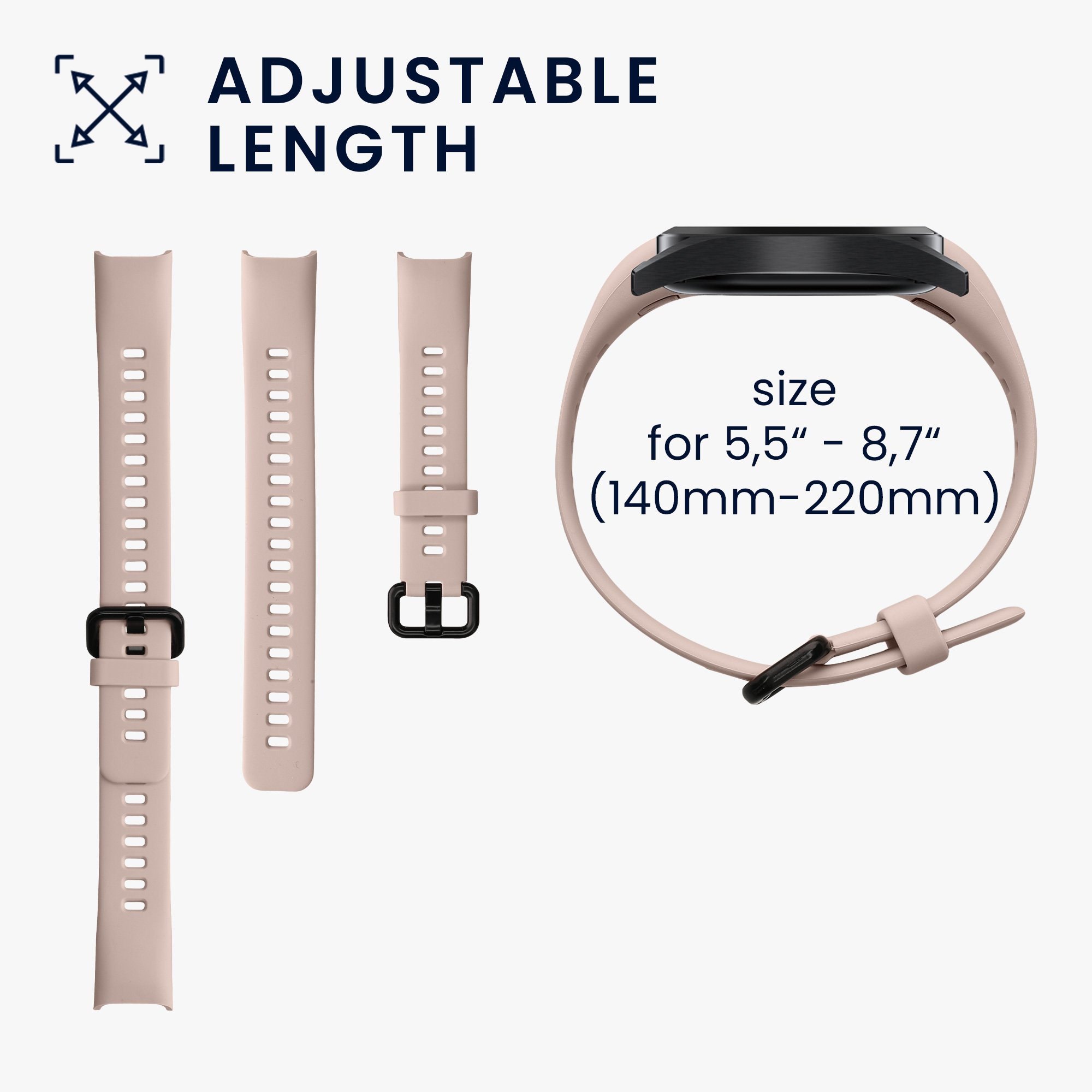 Sada řemínků na chytré hodinky Huawei Band 4 2 ks světle modré