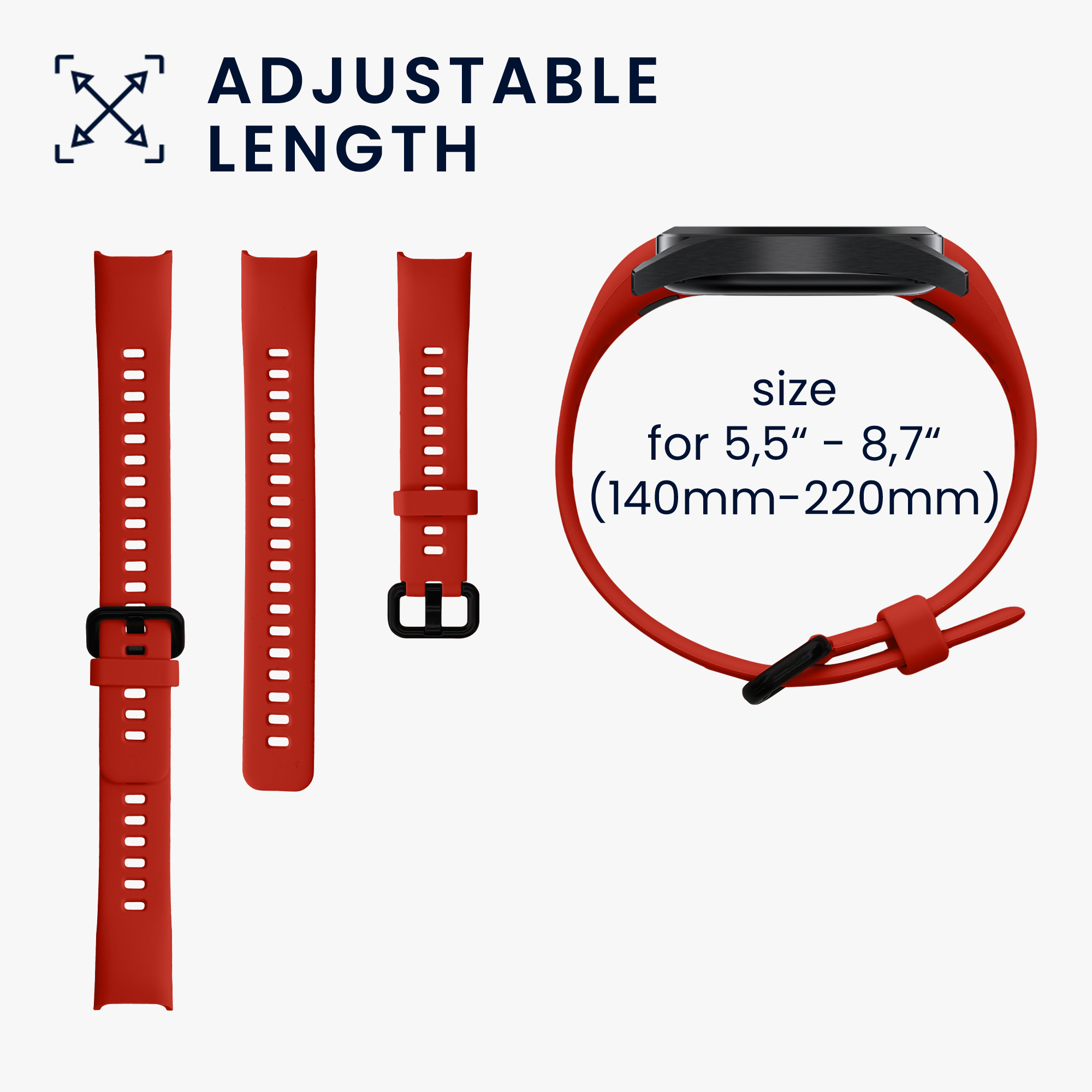 Sada řemínků na chytré hodinky Huawei Band 4 2 ks tmavě zeleno-oranžové