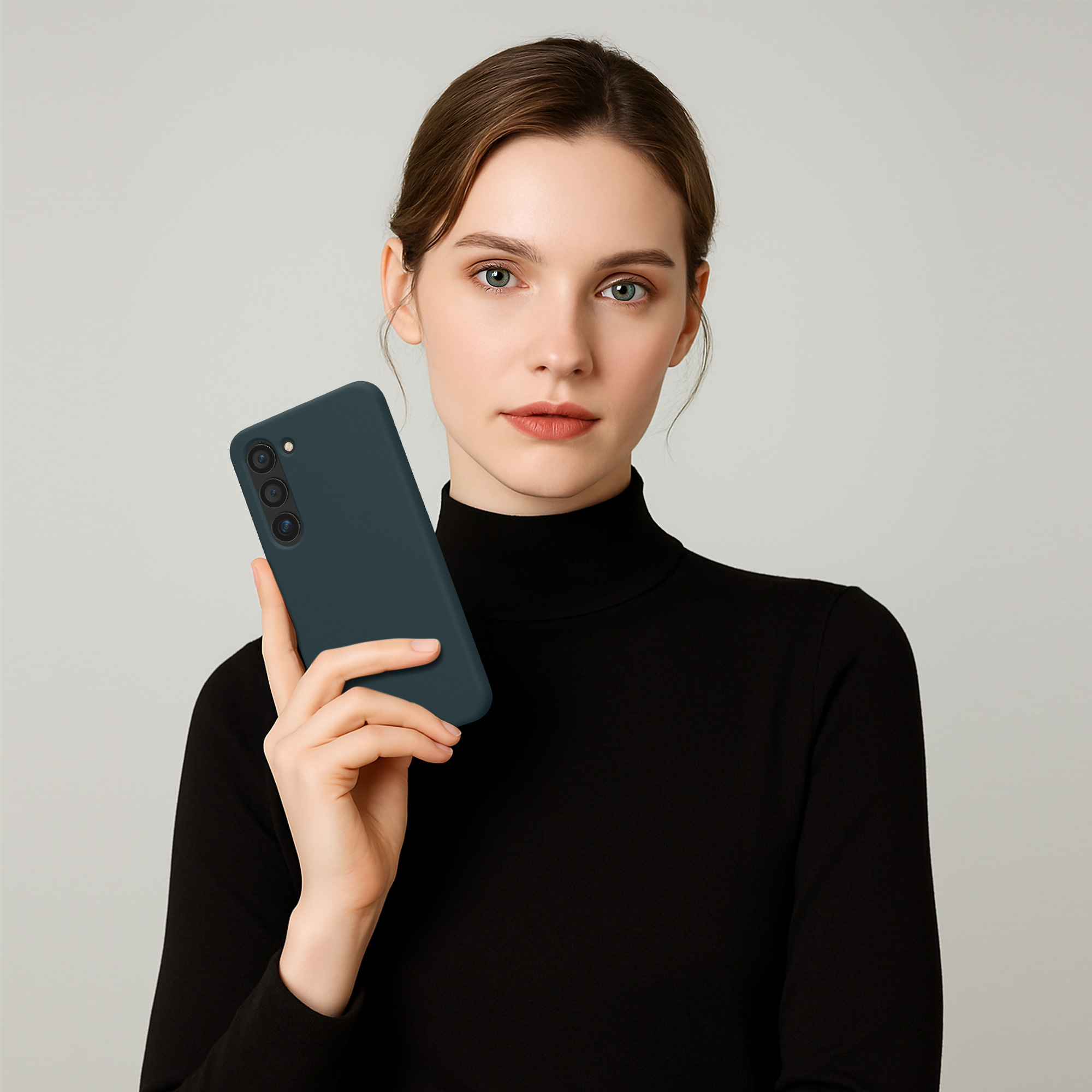 Silikonový kryt na mobil Galaxy S23 kwmobile tmavě břidlicová