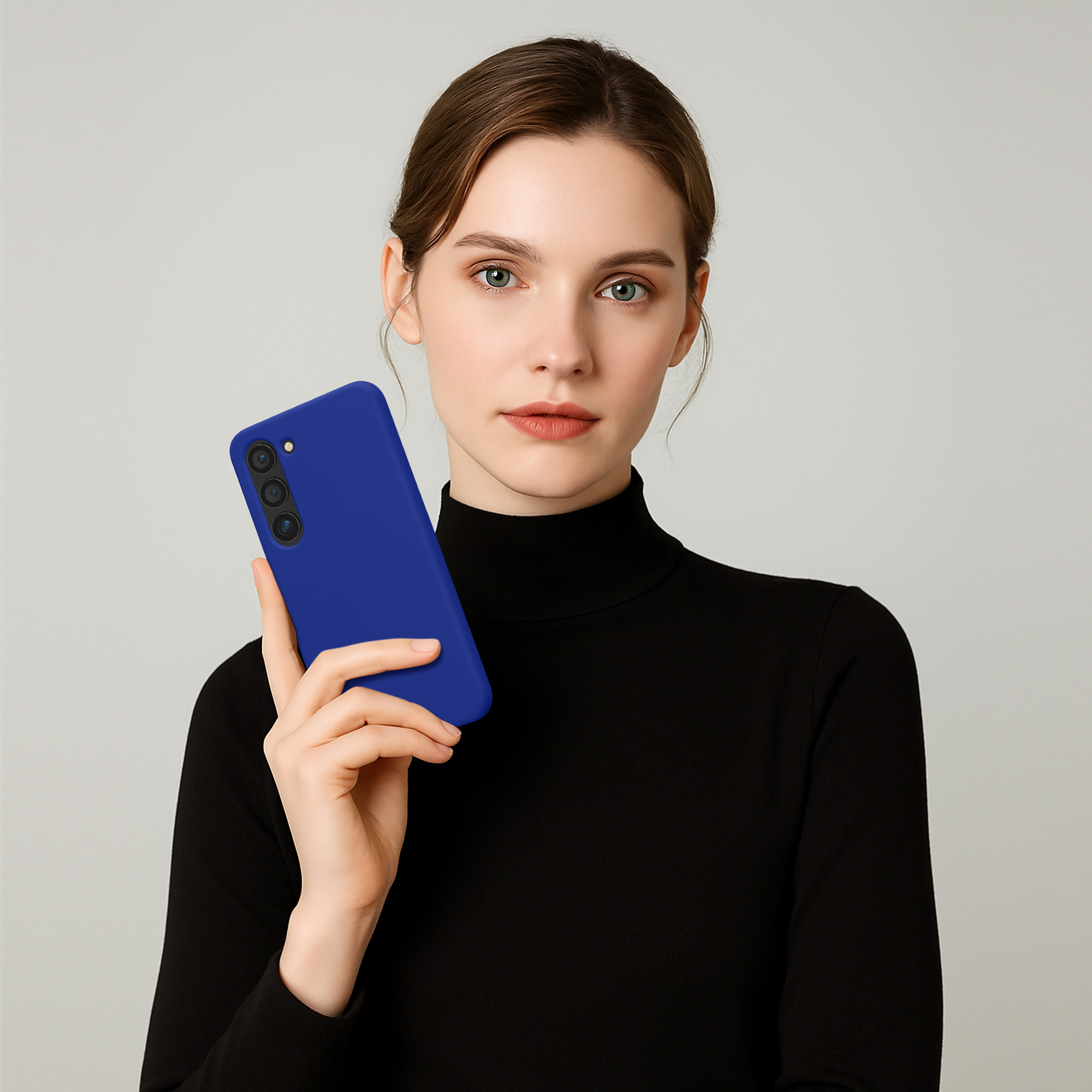 Silikonový kryt na mobil Galaxy S23 kwmobile baltská modrá