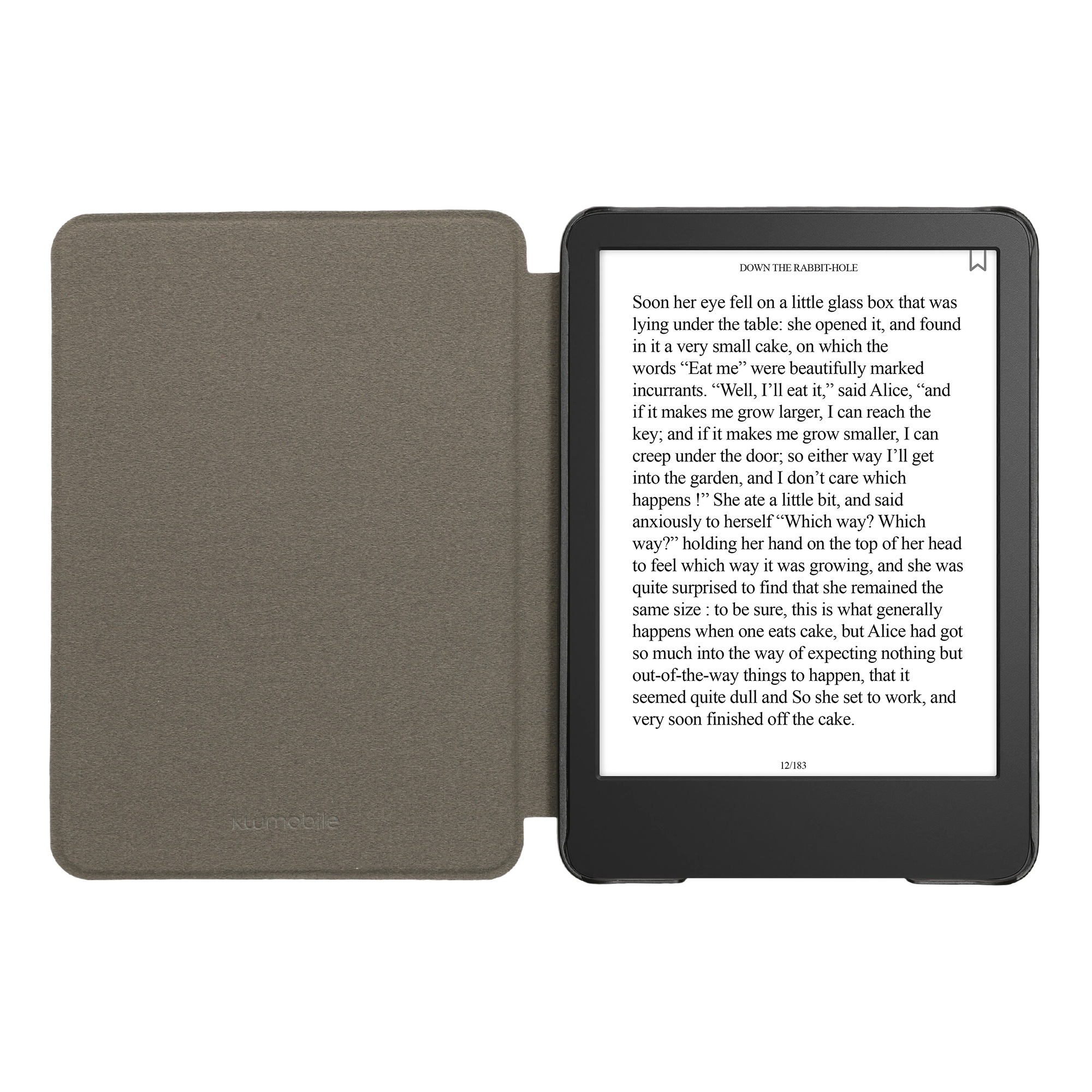 Pouzdro na čtečku kwmobile pro Amazon Kindle (2022/2024) - vzor hnědá / modrá / červená