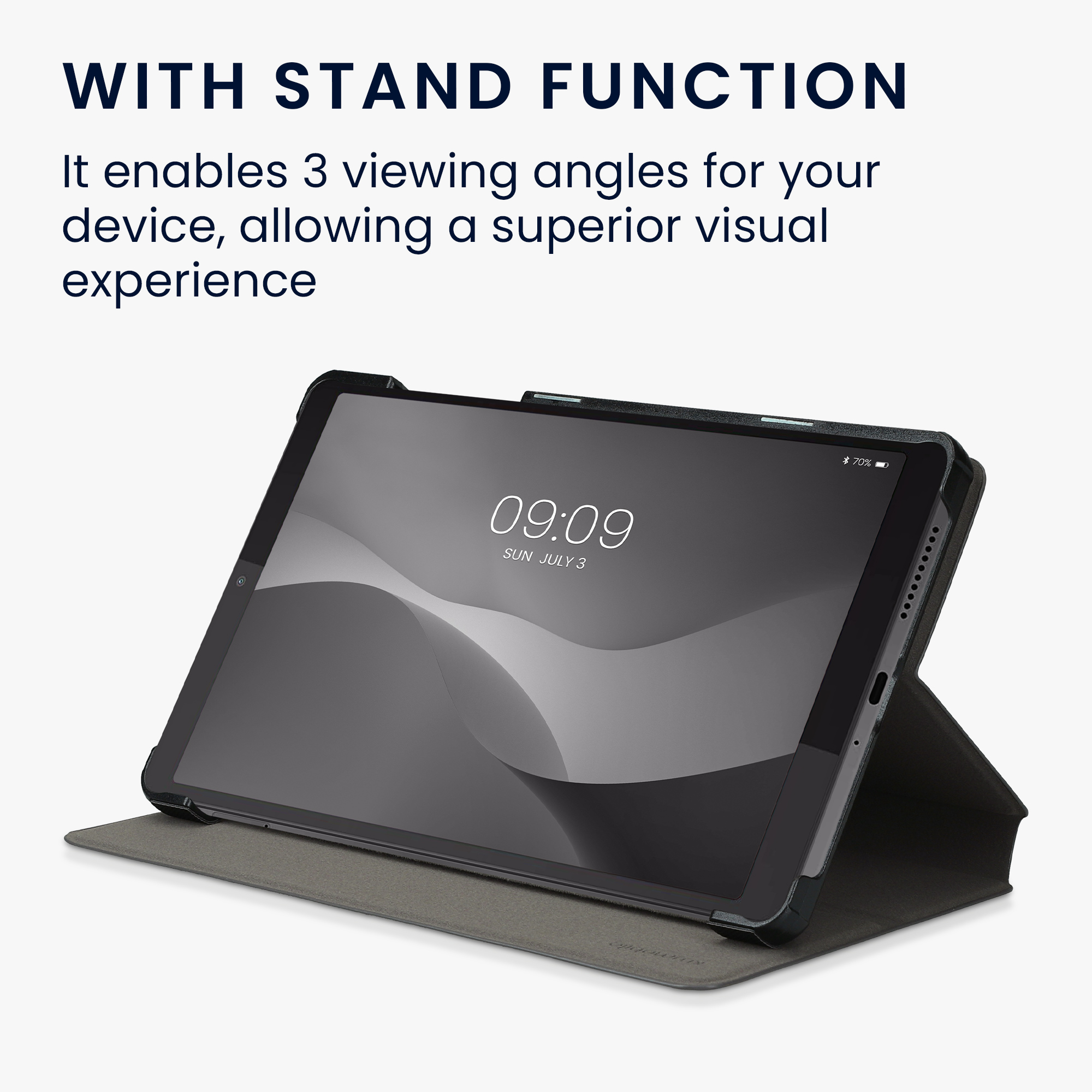 Pouzdro na tablet Lenovo Tab M8 (Gen 4) kwmobile - antracitová / černá
