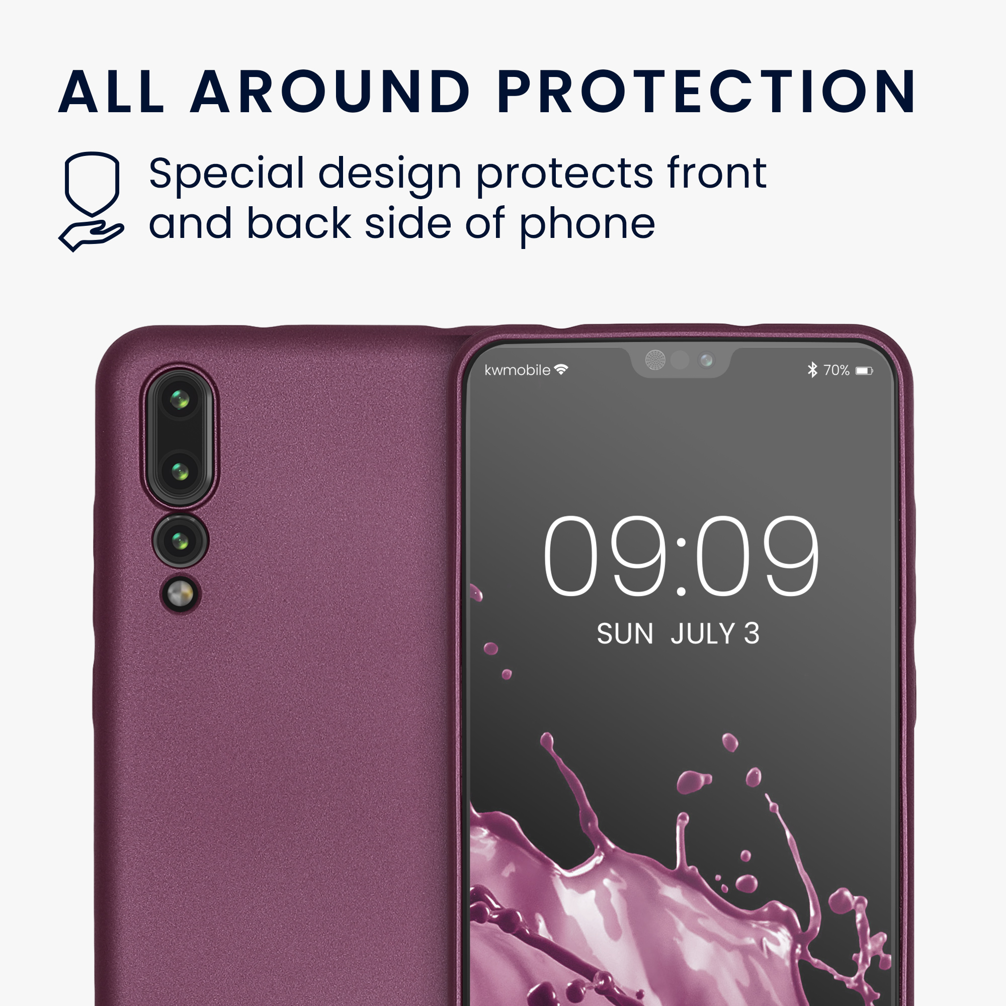 Kryt kwmobile Huawei P20 Pro, metalická levandulová
