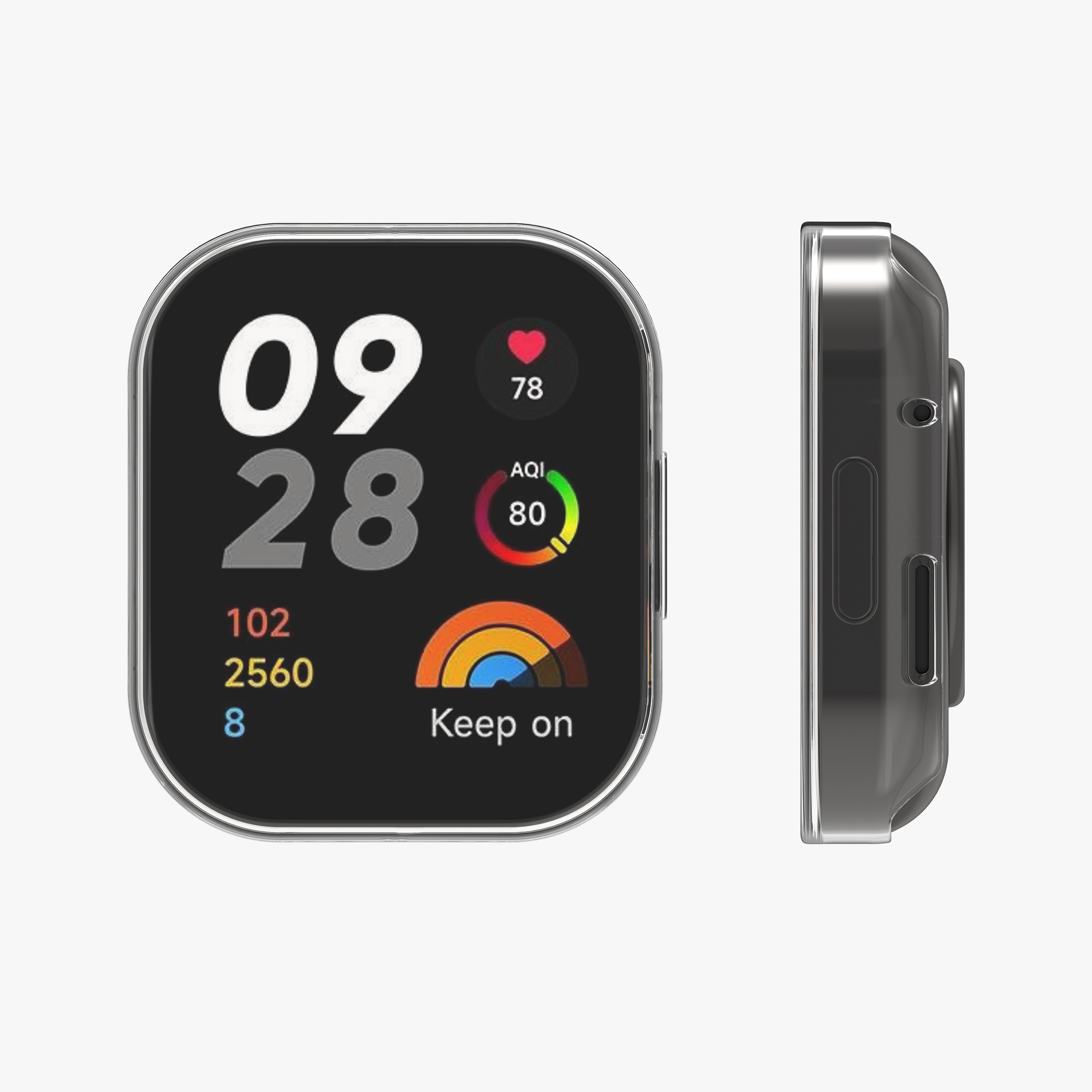Ochranná fólie Xiaomi Redmi Mi Watch Lite 3 čirá kwmobile sada 2 ks
