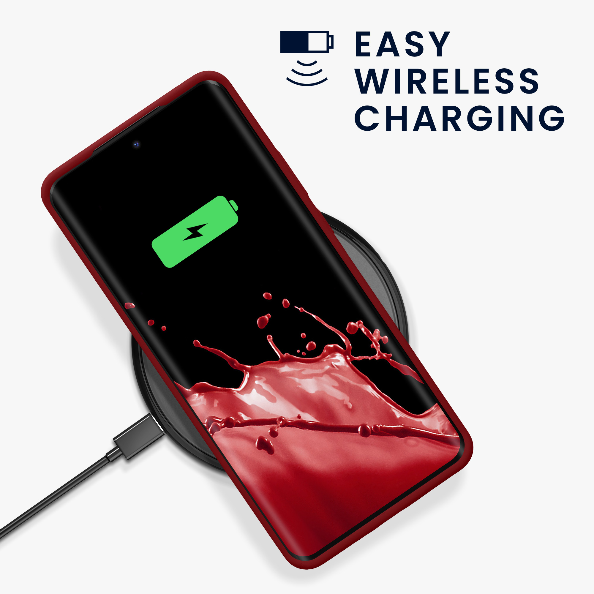 TPU kryt na mobil Motorola Edge 40 kwmobile TPU rebarborově červený
