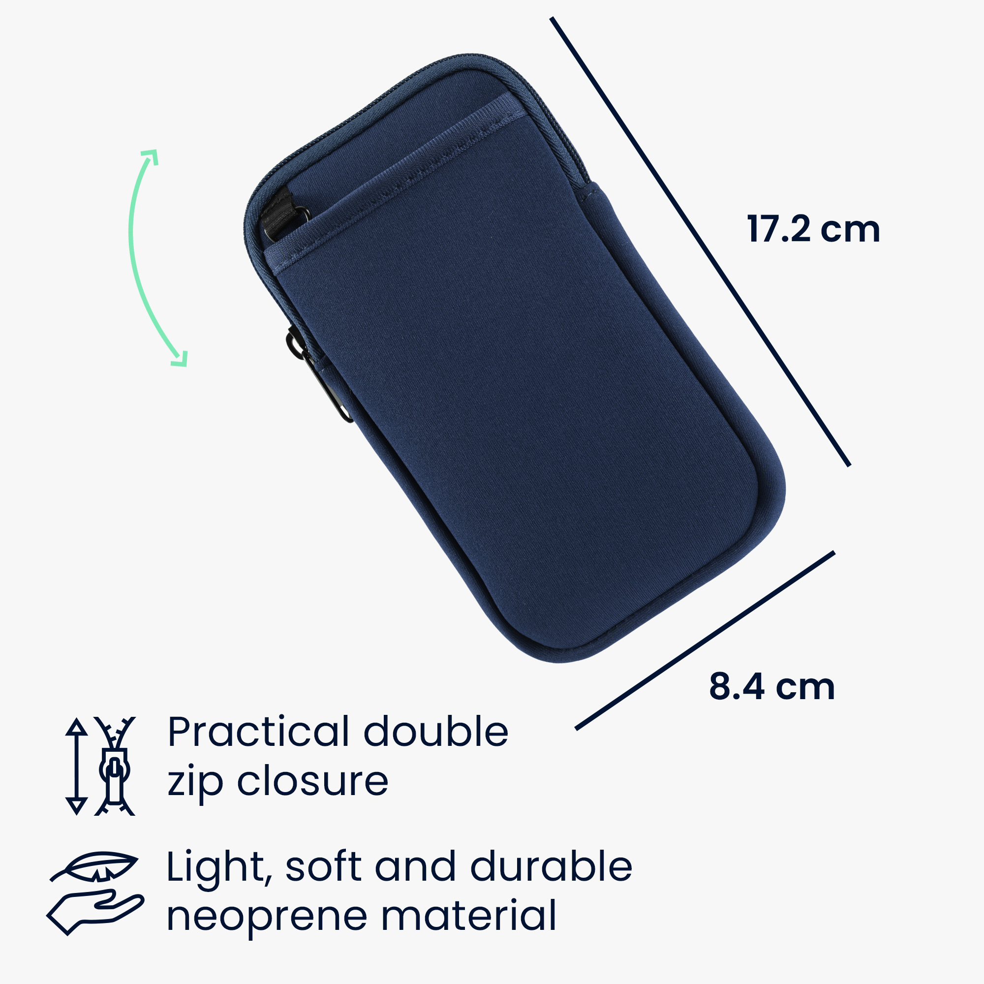 Univerzální pouzdro kwmobile na mobil XL 6,7/6,8" (17,2 x 8,4 cm) - námořnická modrá