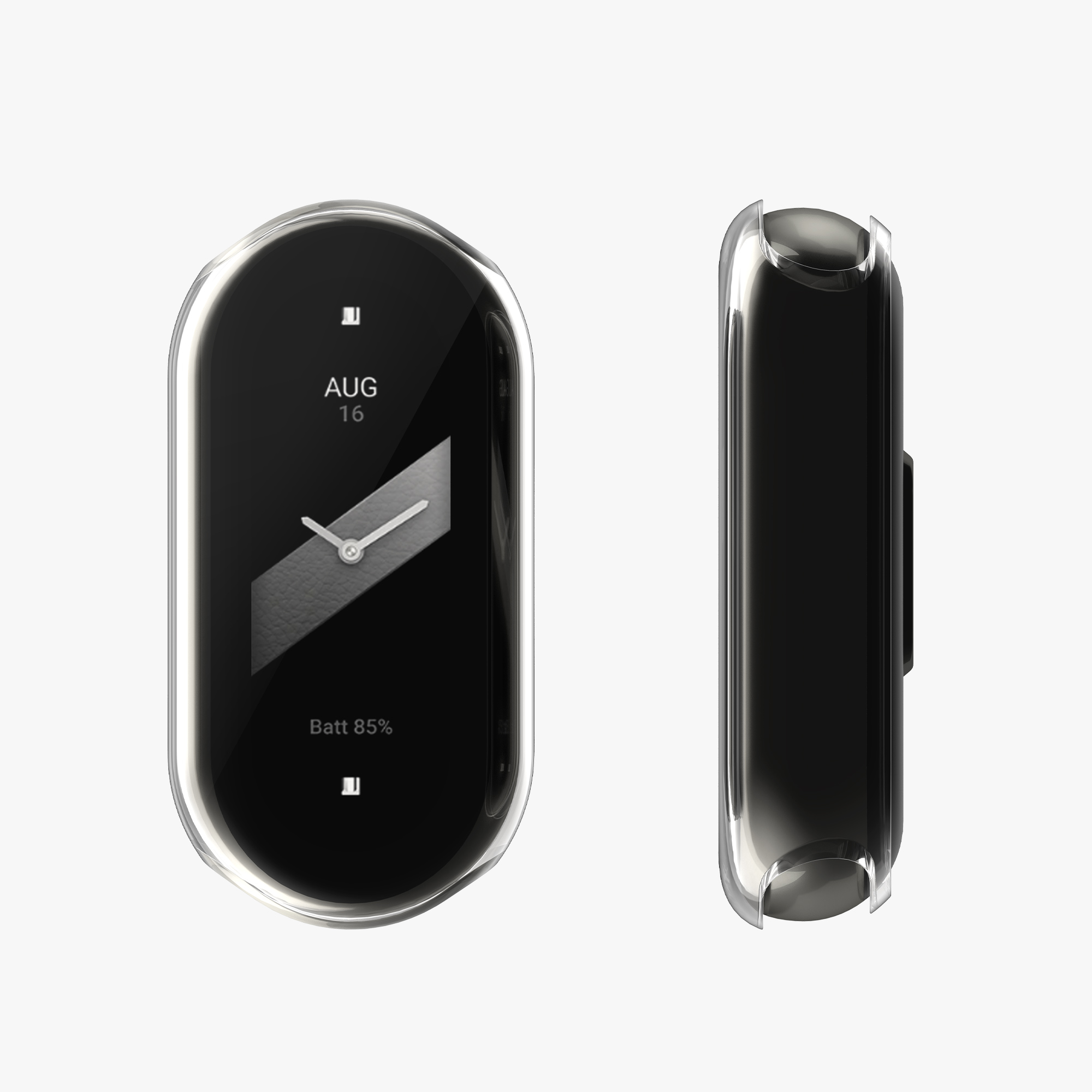 2 ks Kryt s ochranou displeje kwmobile Xiaomi Mi, transparentní / černá