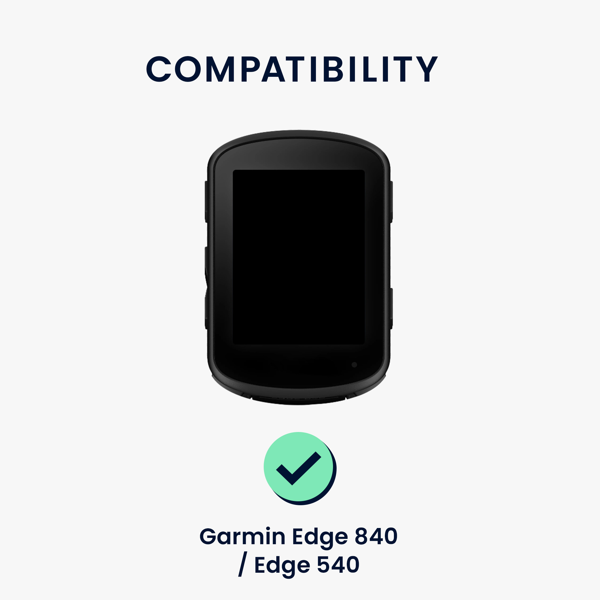 Silikonové pouzdro pro Garmin Edge 840 / Edge 540 kwmobile - černá