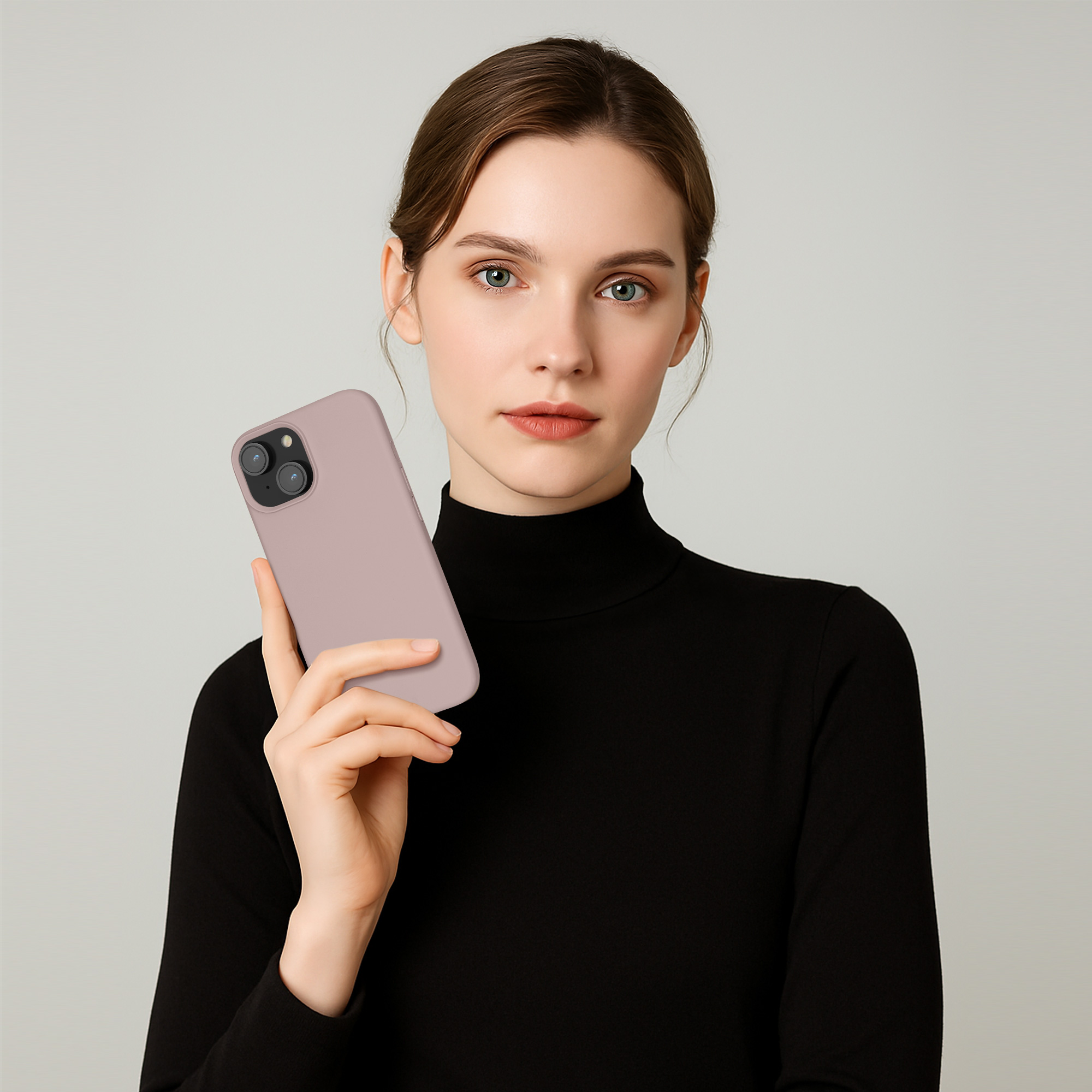Kryt kwmobile TPU silikonový iPhone 15 Nude Lilac