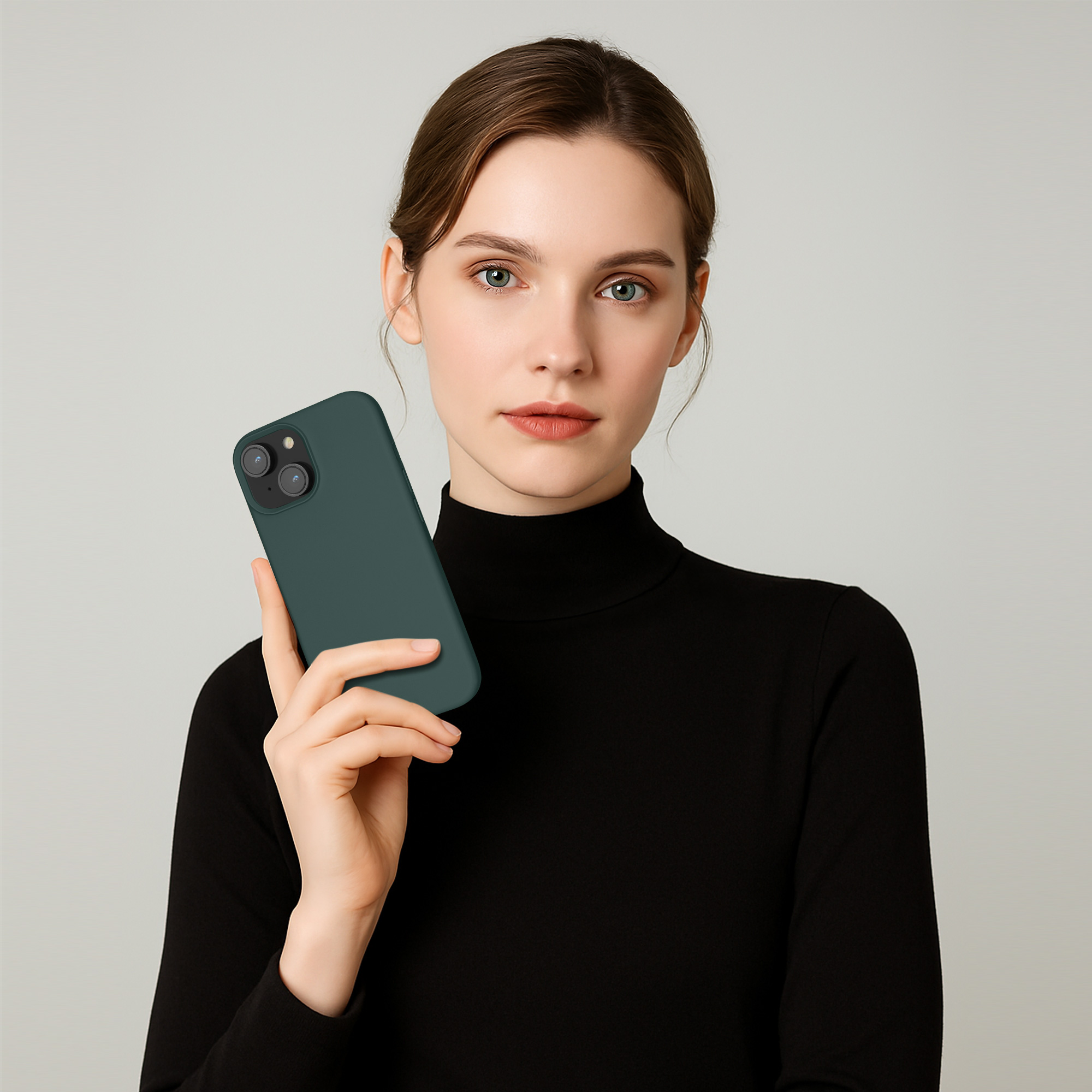 Pouzdro pro iPhone 15 kwmobile silikonové - modrozelená