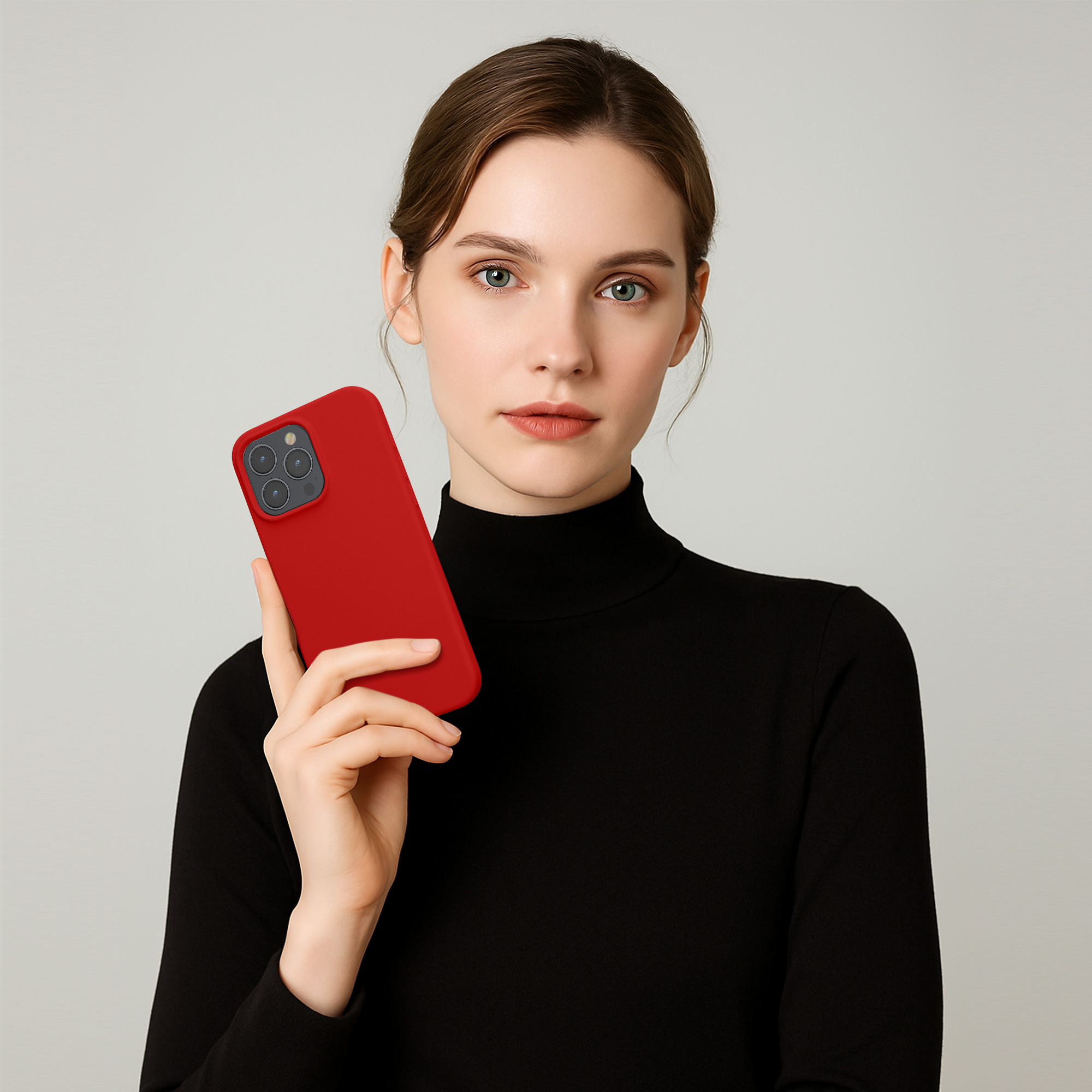 Pouzdro pro iPhone 15 Pro Max kwmobile silikonové - klasická červená