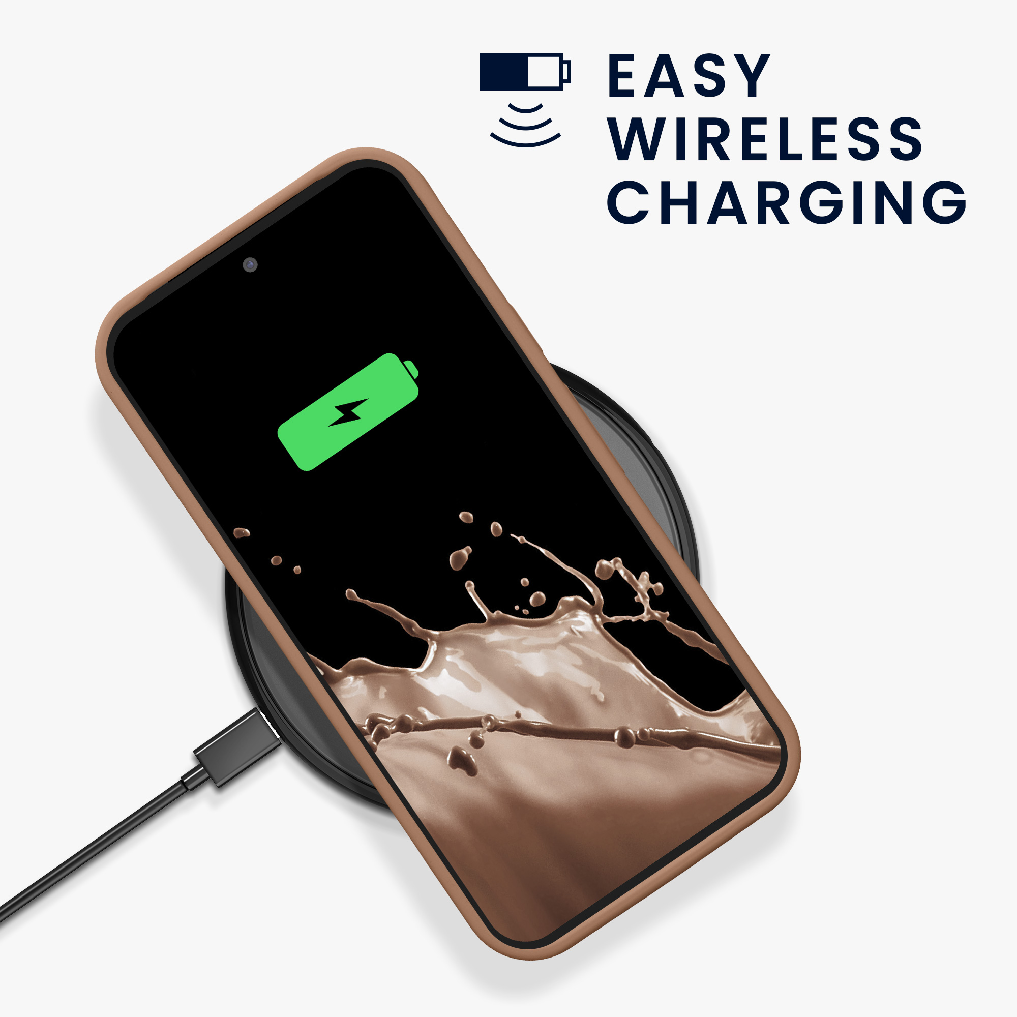 Kryt na mobil kwmobile pro Google Pixel 9 Pro / Google Pixel 9 - Wireless Charging Cappuccino