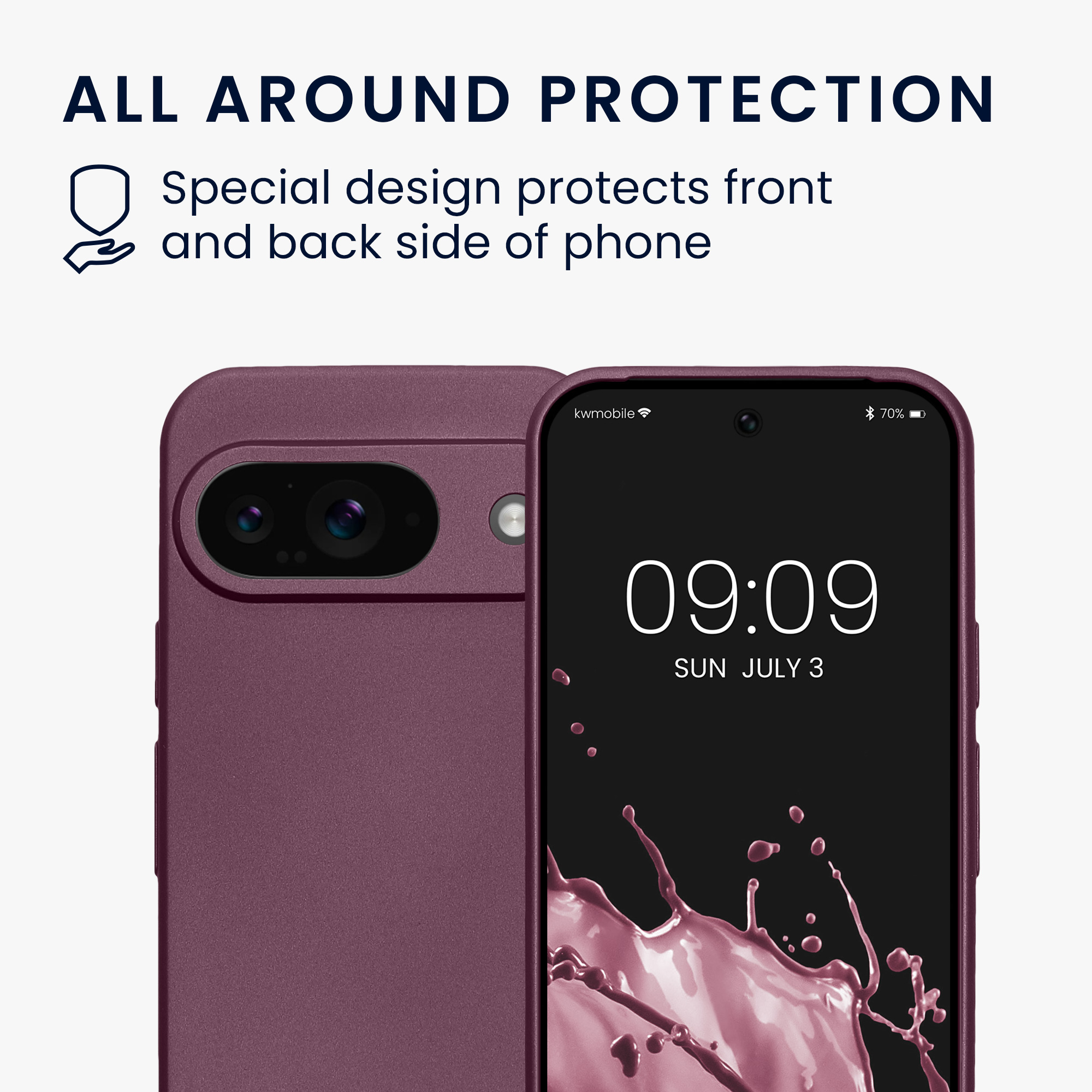 Kryt na mobil kwmobile pro Google Pixel 9 - levandulová