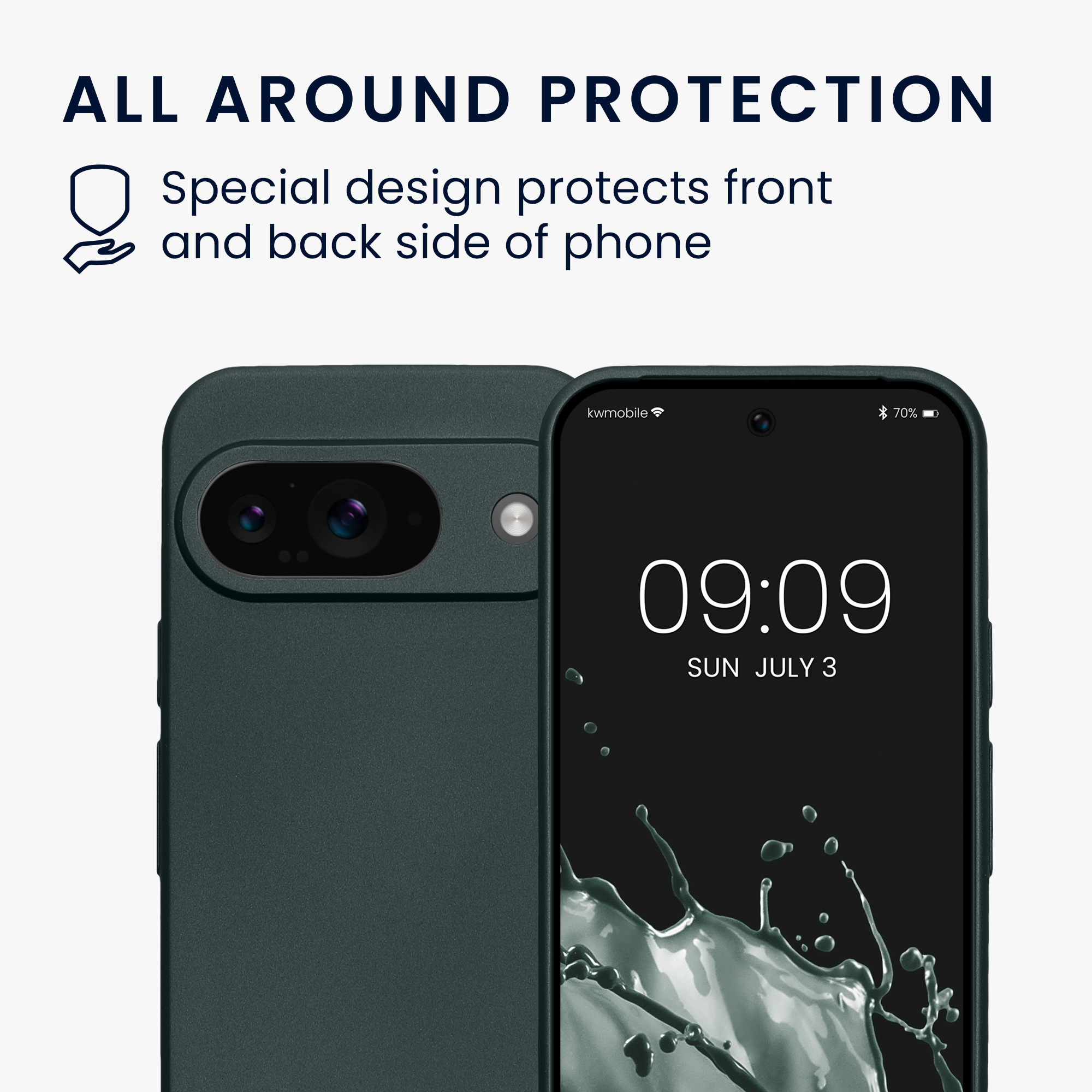 Kryt na mobil kwmobile pro Google Pixel 9 - Metallic Teal