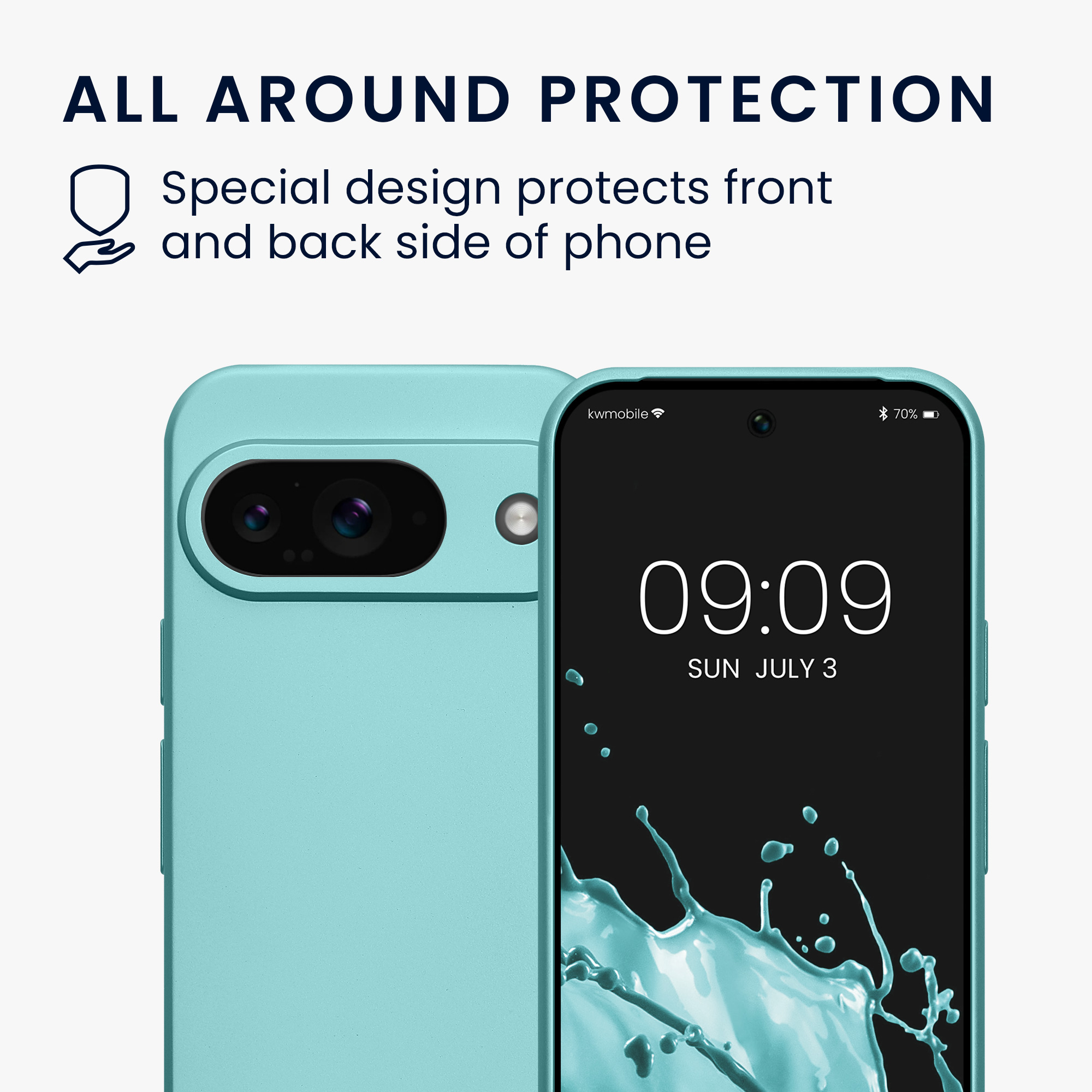 Kryt na mobil kwmobile pro Google Pixel 9 - zelená