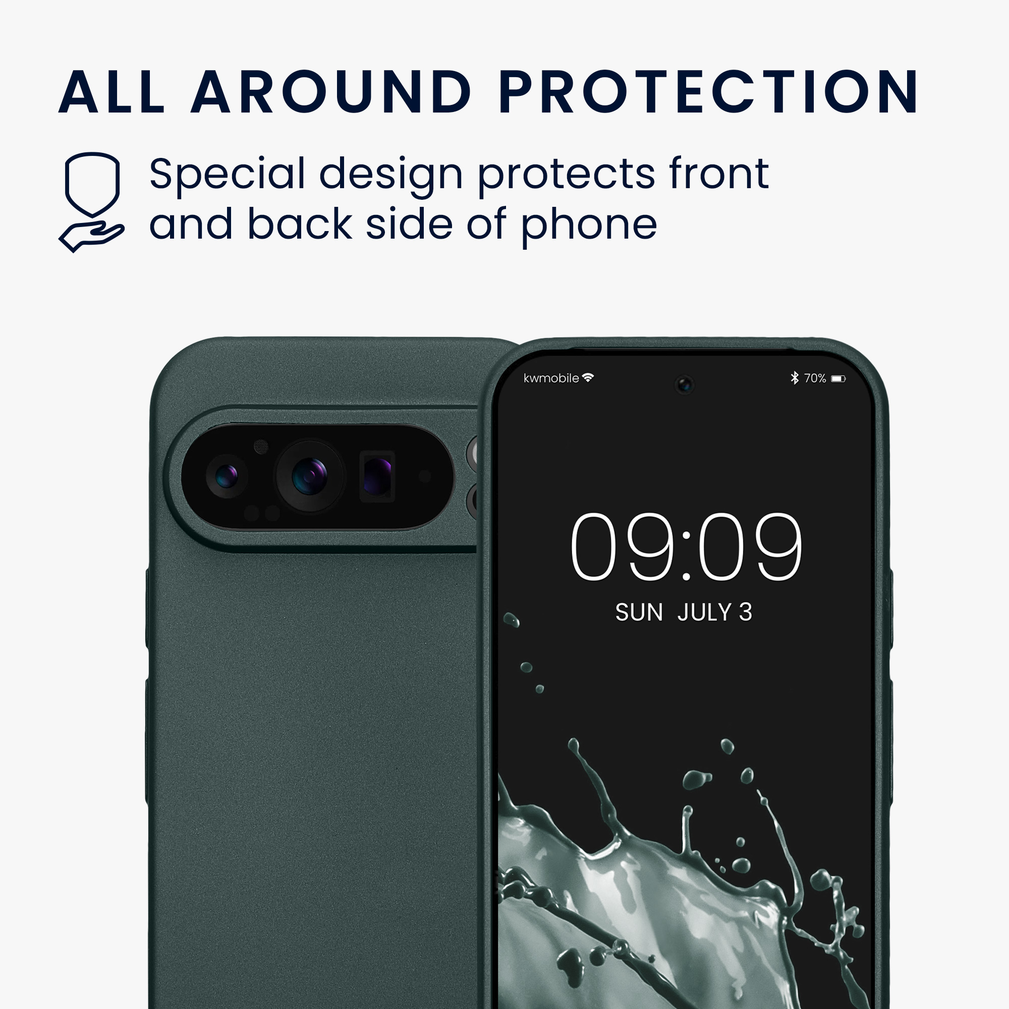 Kryt na mobil kwmobile pro Google Pixel 9 Pro / Google Pixel 9 - Metallic Teal