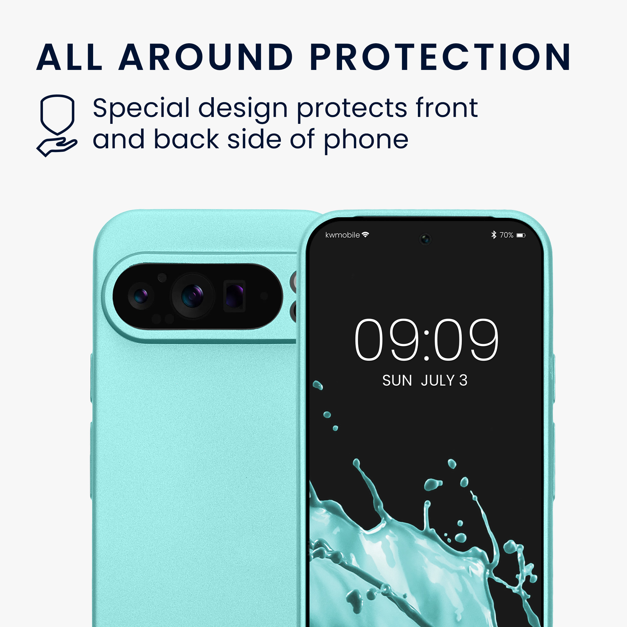 Kryt na mobil kwmobile pro Google Pixel 9 Pro / Google Pixel 9 - zelená