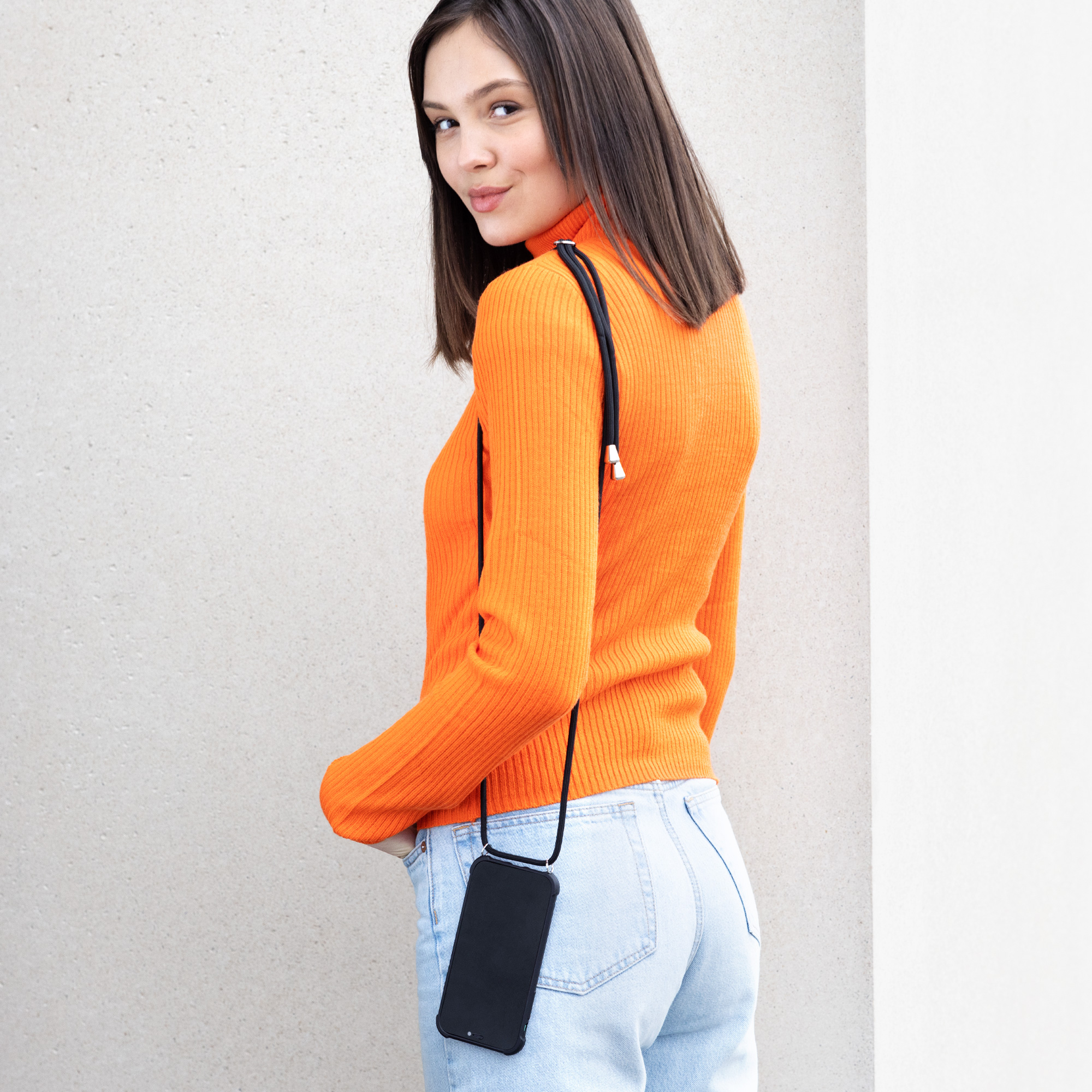 Crossbody kryt kwmobile pro Google Pixel 9a - vínově fialová