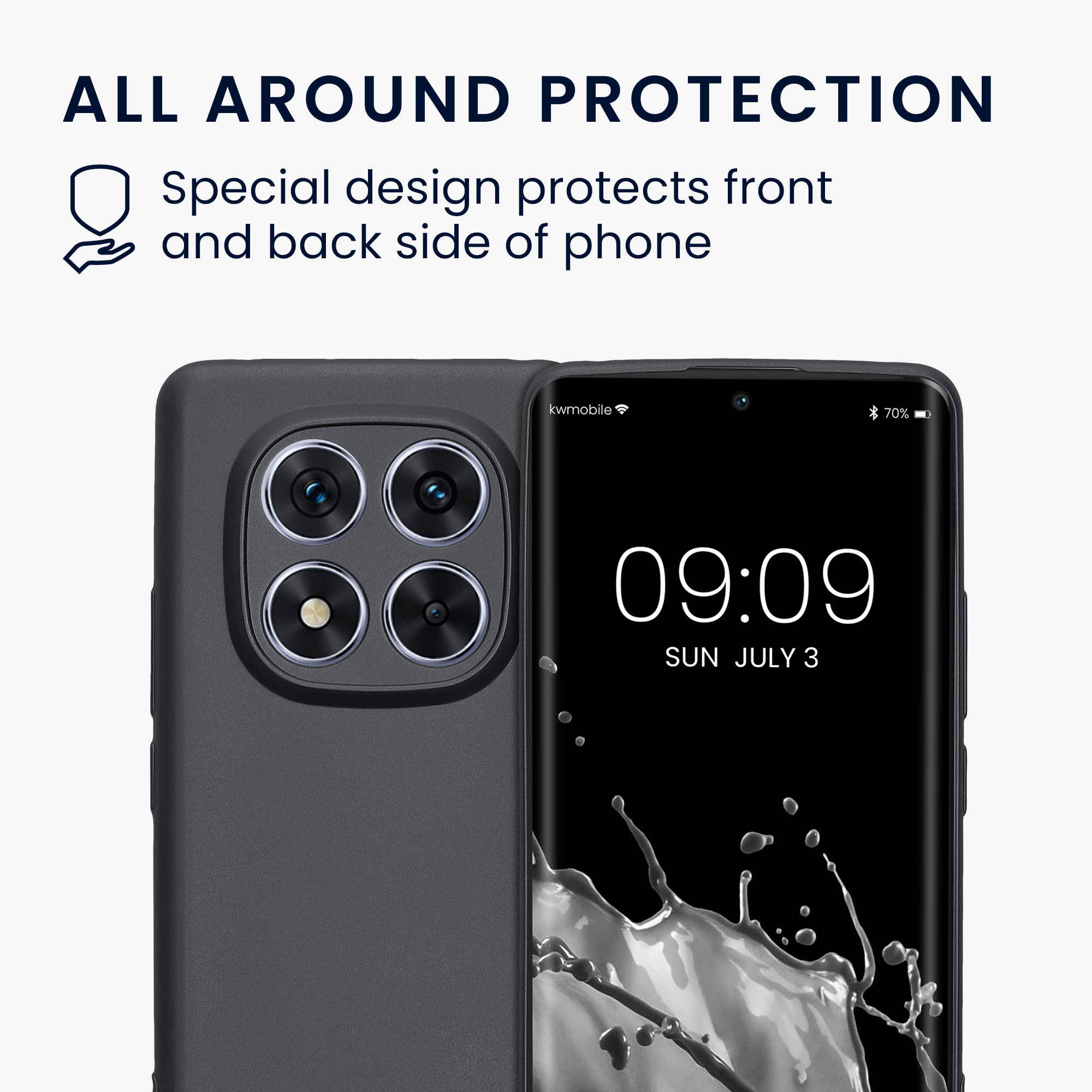 Kryt Xiaomi Redmi Note 14 Pro 5G metalický TPU šedá kwmobile