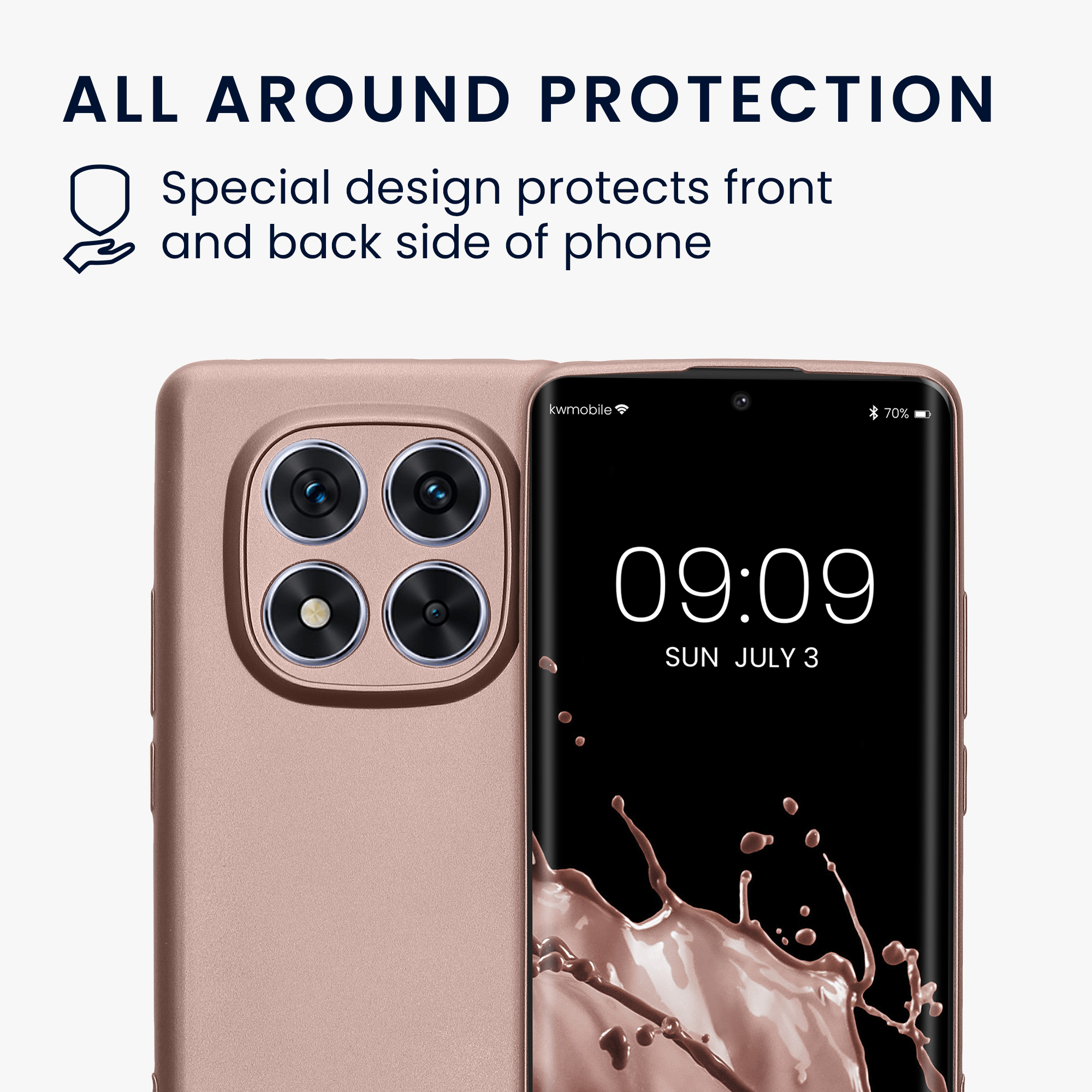 Kryt Xiaomi Redmi Note 14 Pro 5G metalický TPU červená kwmobile