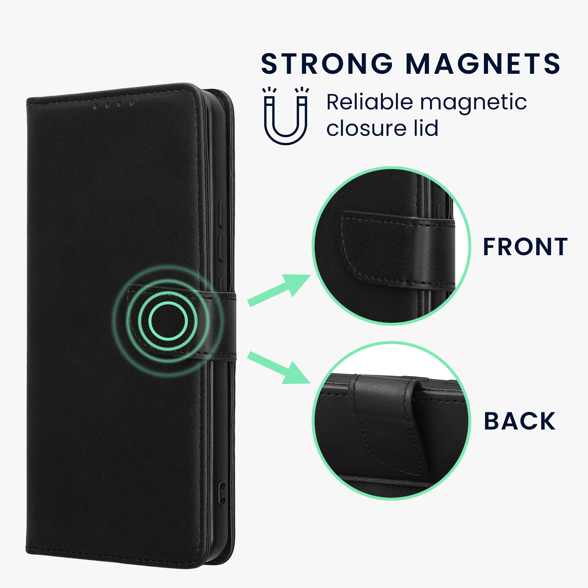 Wallet kryt Xiaomi Redmi Note 14 5G (Not for 4G) peněženka RFID umělá kůže (PU) kwmobile
