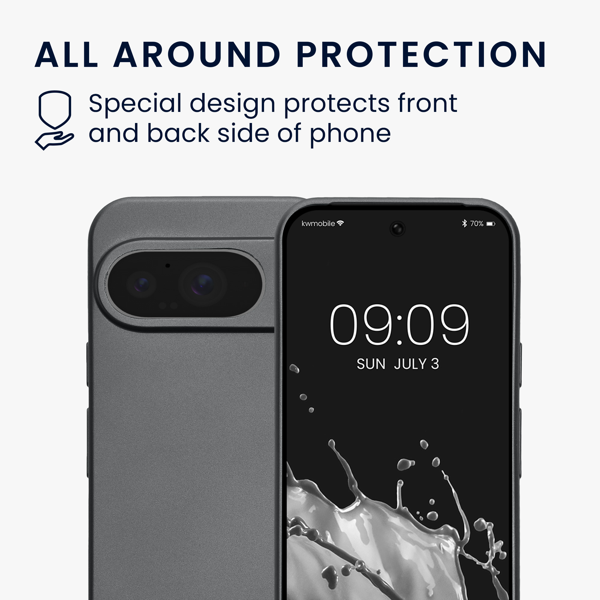 Kryt na mobil Google Pixel 10 kwmobile - metalická šedá