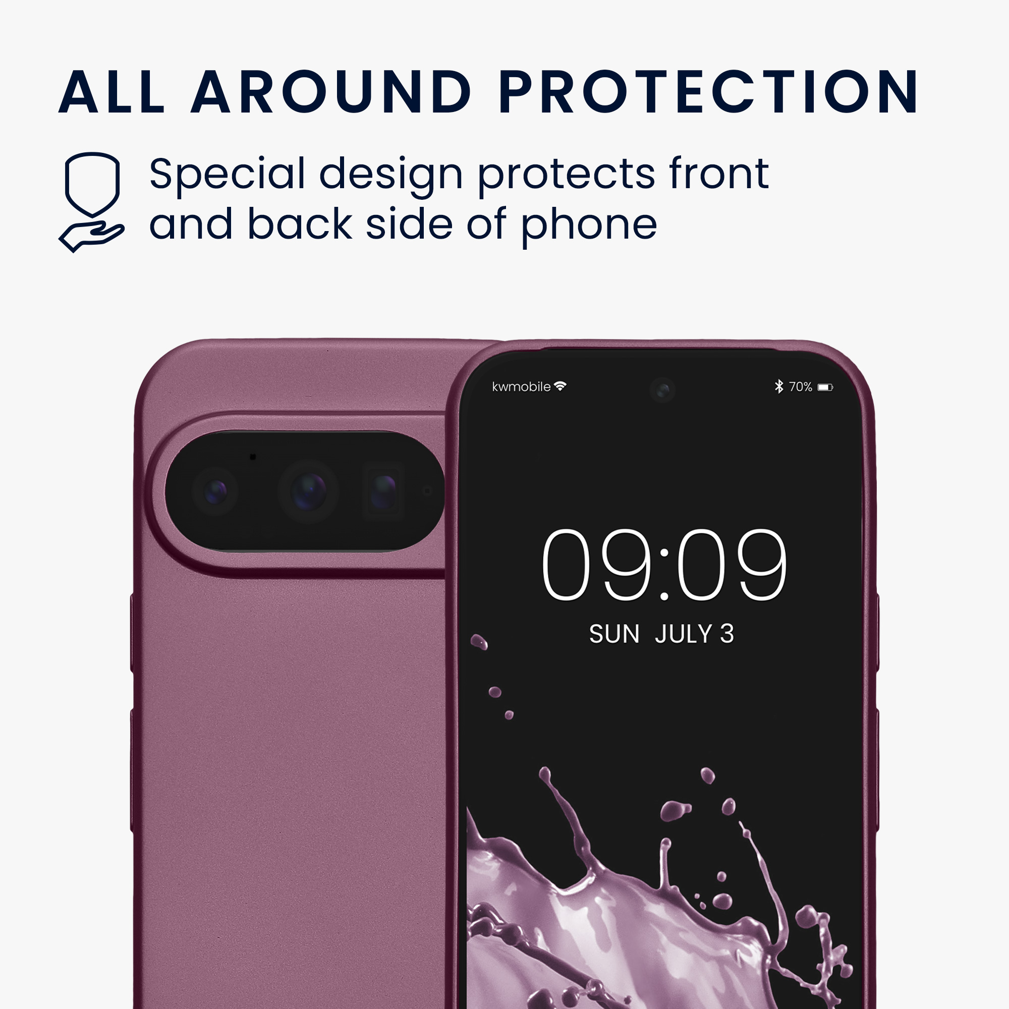 Silikonový kryt kwmobile pro Google Pixel 10 Pro - metalická levandulová