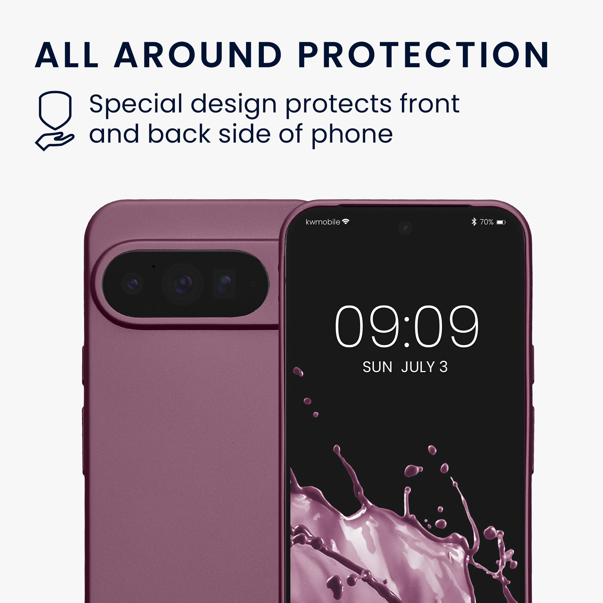 Silikonový kryt kwmobile pro Google Pixel 10 Pro XL - metalická levandulová