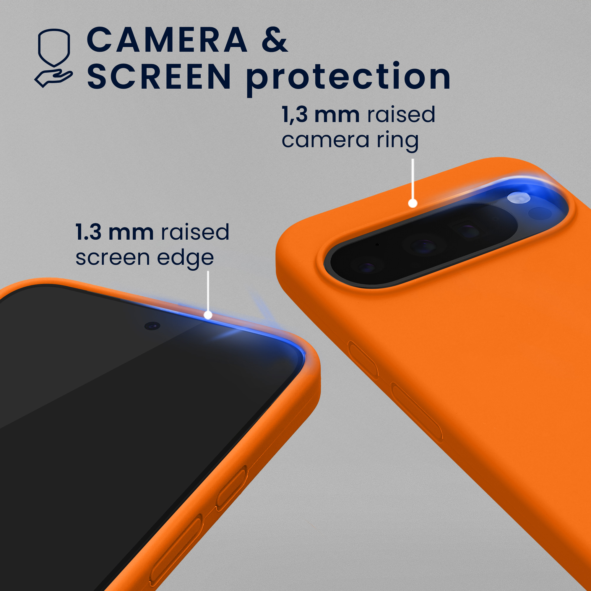 Silikonový kryt kwmobile pro Google Pixel 10 Pro XL - ovocně oranžová