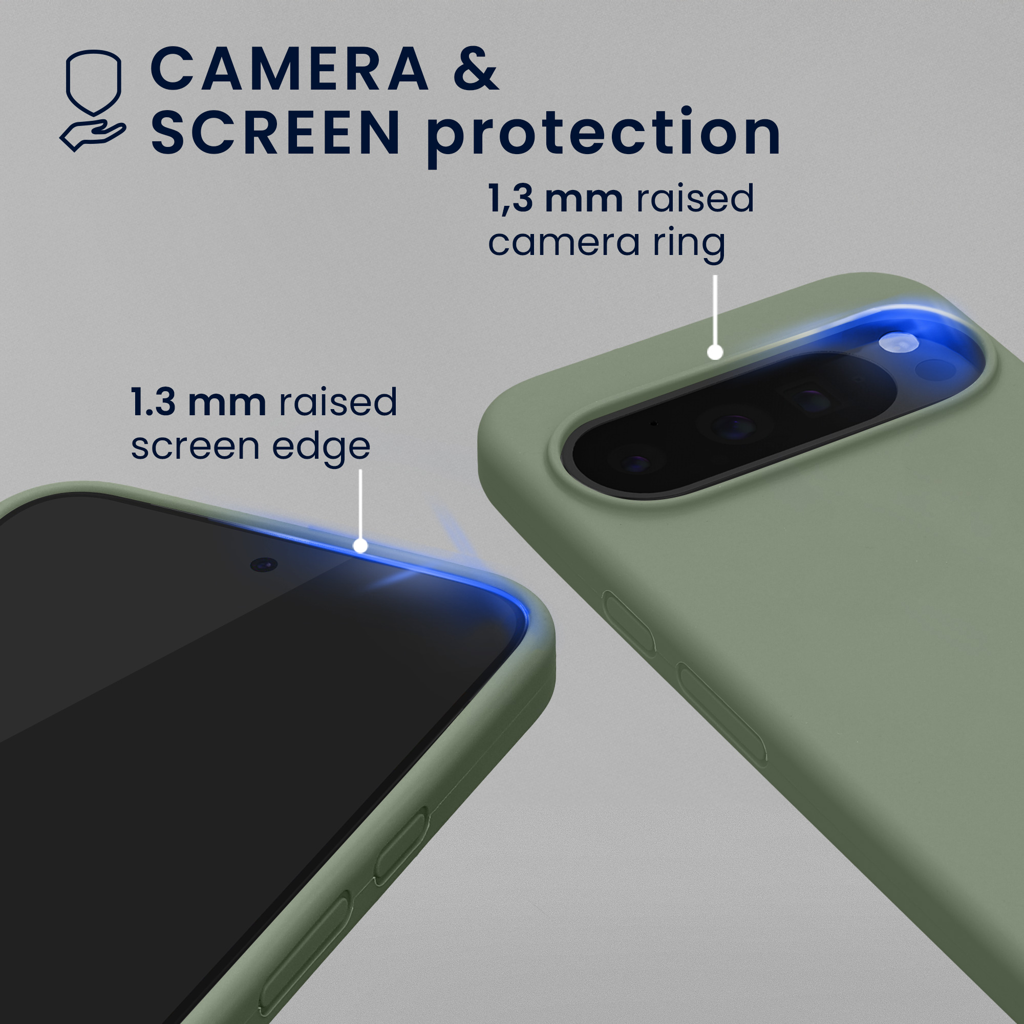 TPU silikonové pouzdro pro Google Pixel 10 / Pixel 10 Pro kwmobile MagSafe - šedozelená