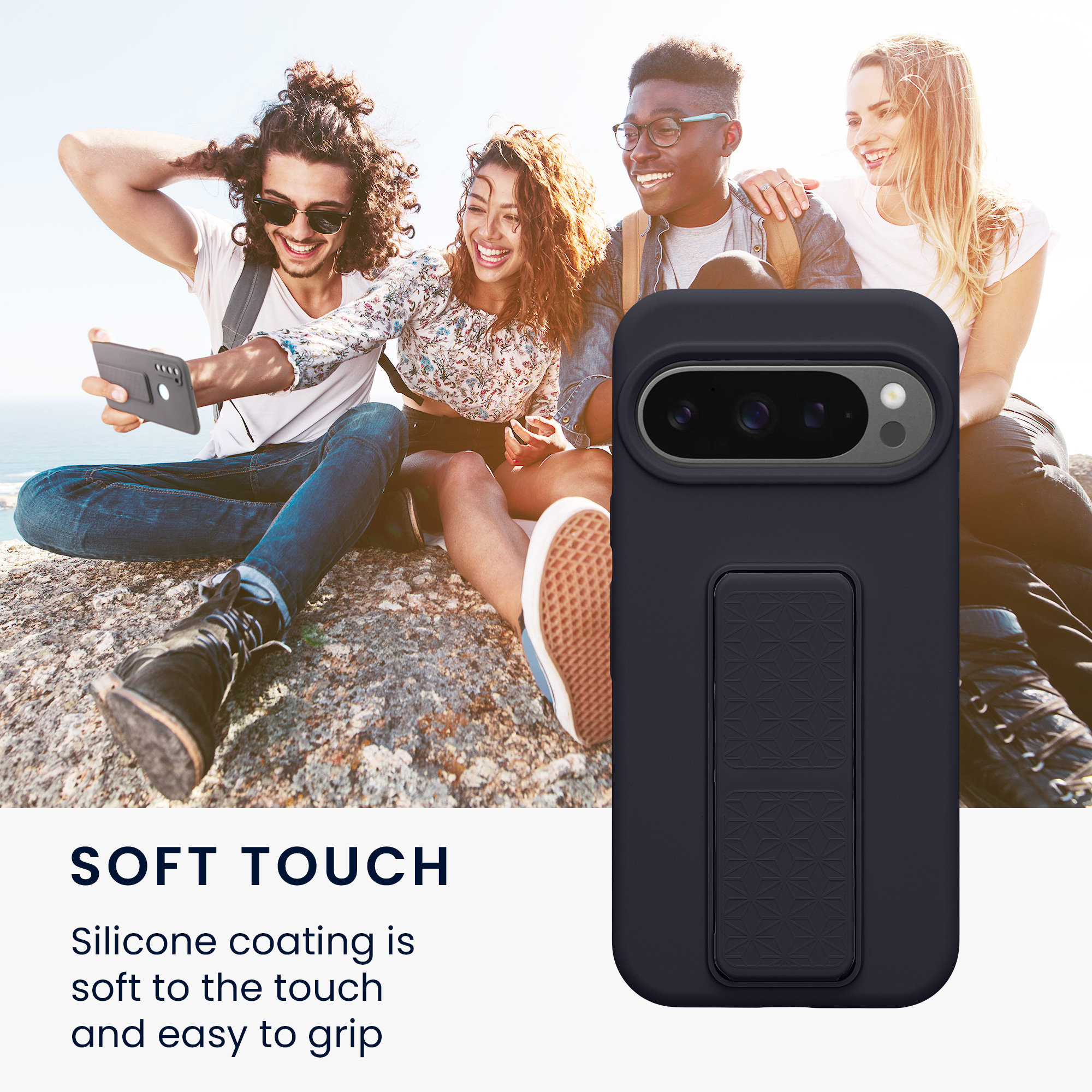 Silikonový kryt kwmobile pro Google Pixel 10 / Pixel 10 Pro - borůvkově modrá