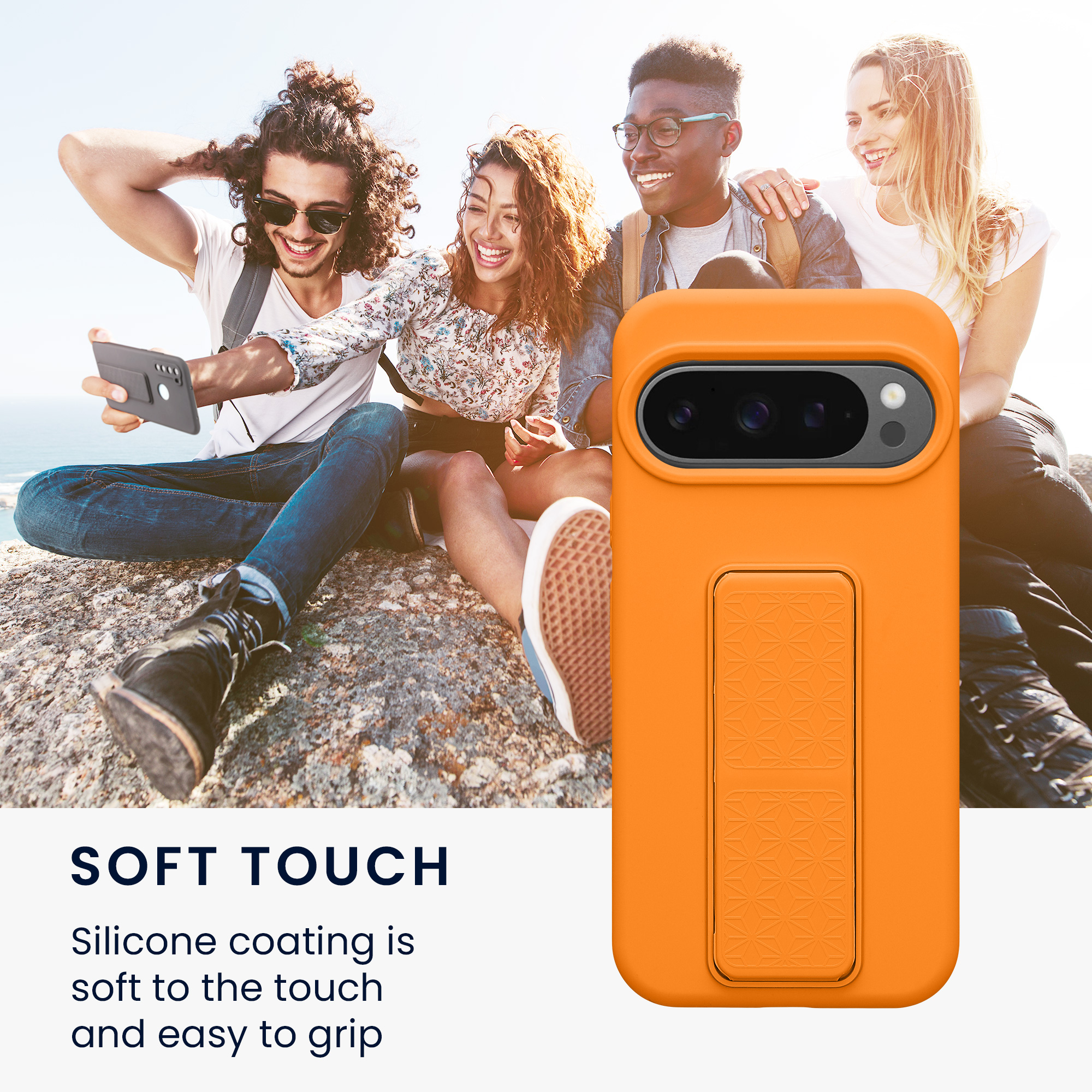 Silikonový kryt kwmobile pro Google Pixel 10 / Pixel 10 Pro - ovocně oranžová