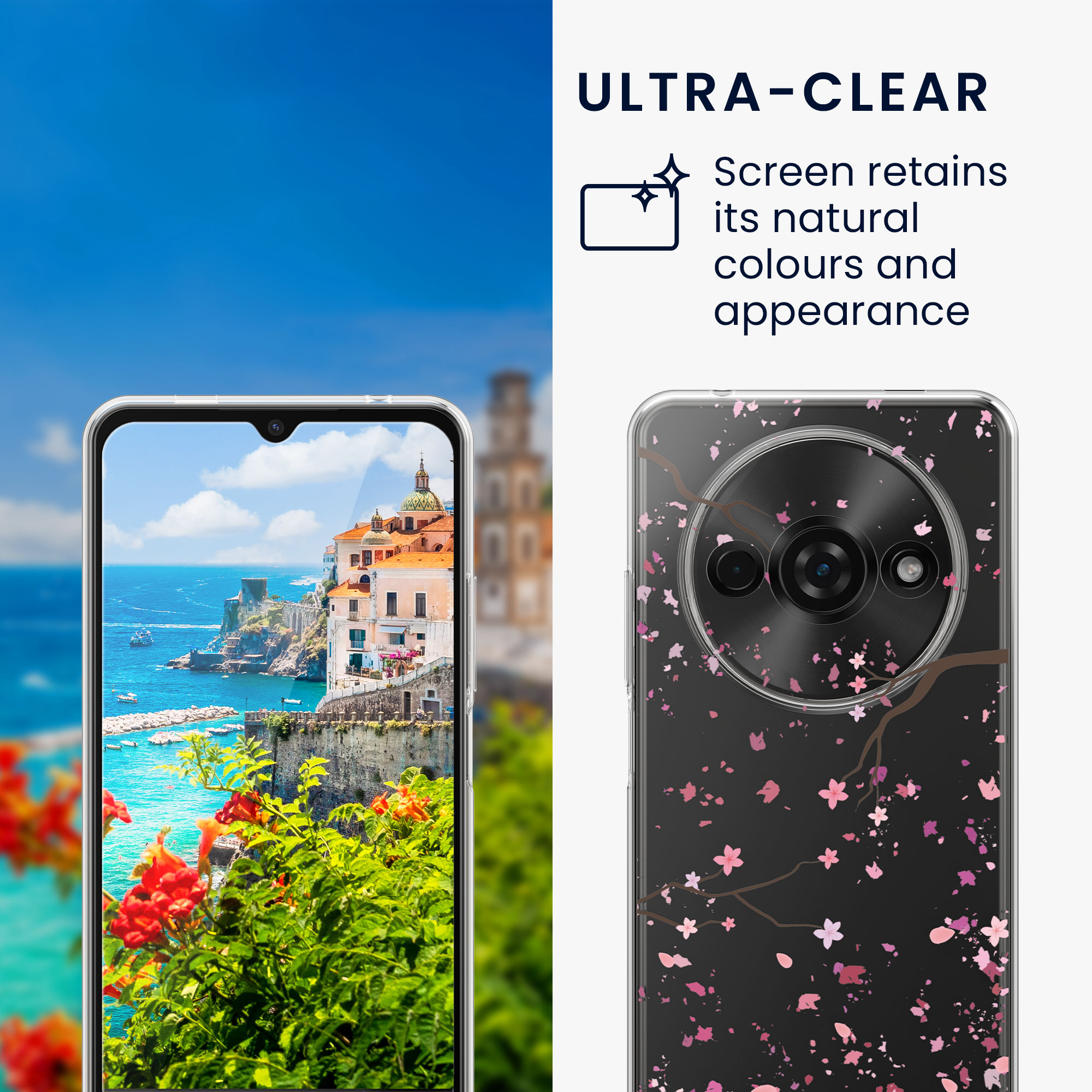 Průhledný kryt Xiaomi Redmi A3 sada ochranné sklo kwmobile