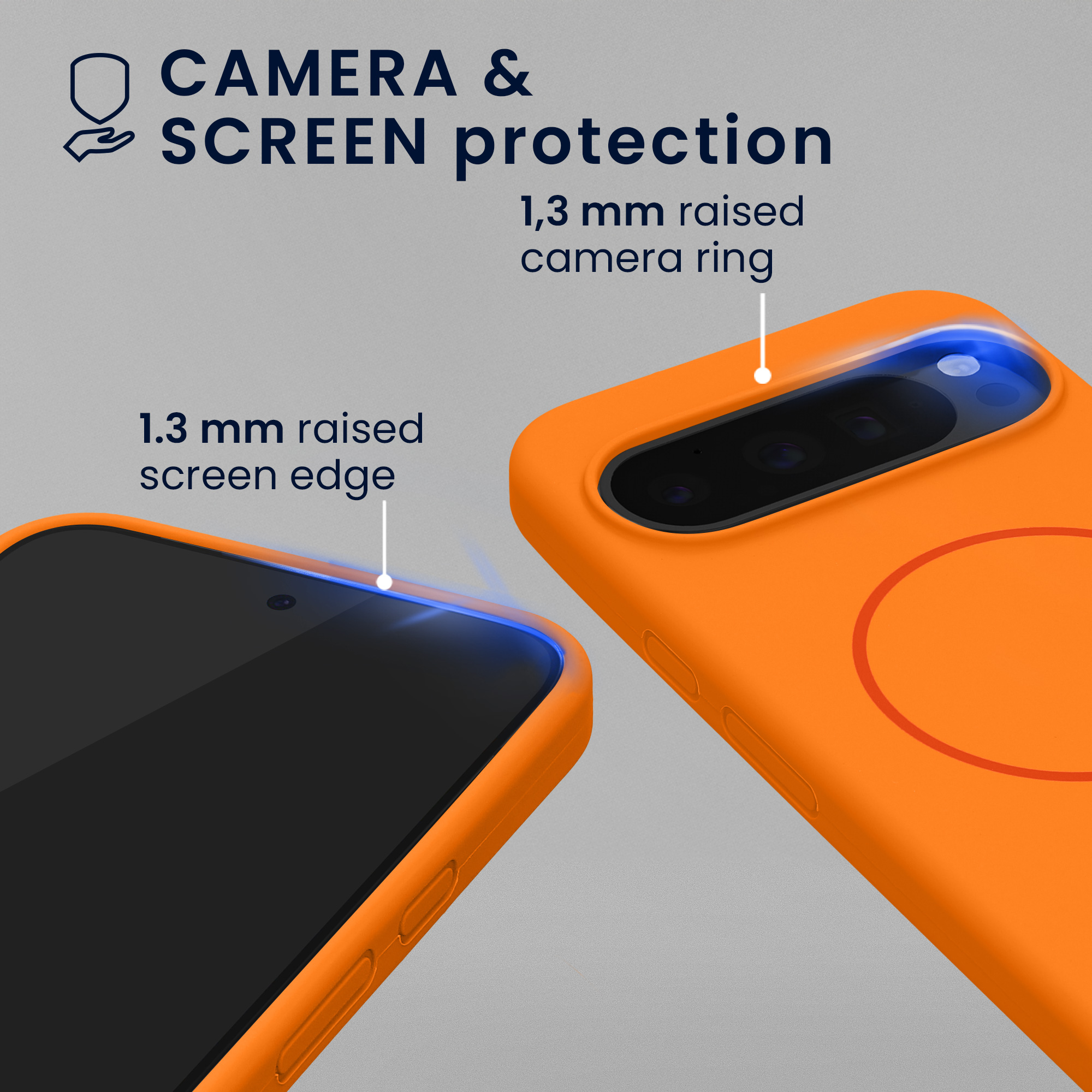 Kryt na mobil Google Pixel 10 / Pixel 10 Pro kwmobile - oranžová