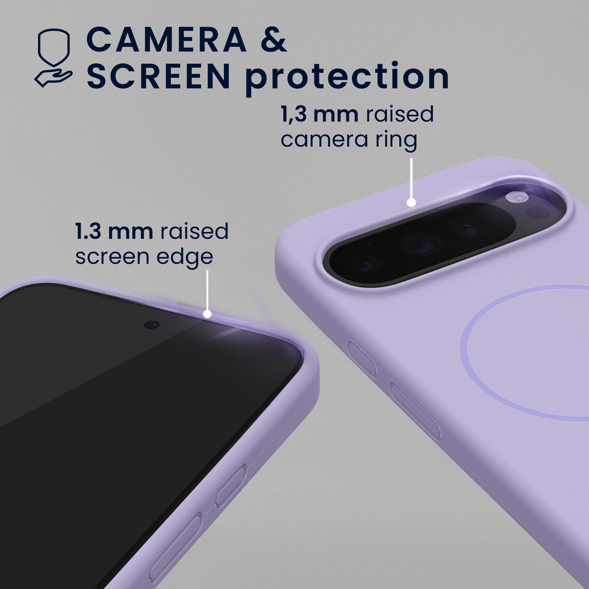 Magnetické silikonové pouzdro pro Google Pixel 10 / Pixel 10 Pro kwmobile MagSafe - levandulová