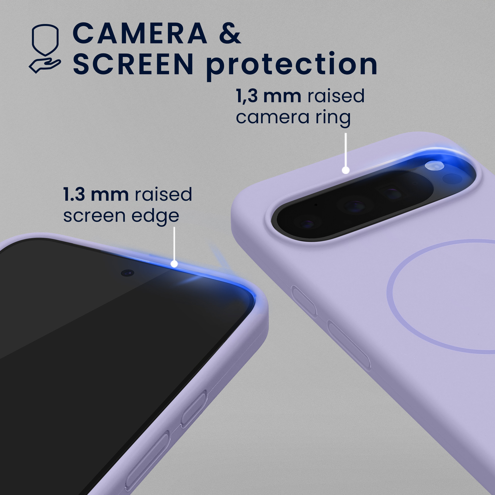 Magnetické silikonové pouzdro pro Google Pixel 10 Pro XL kwmobile MagSafe - levandulová