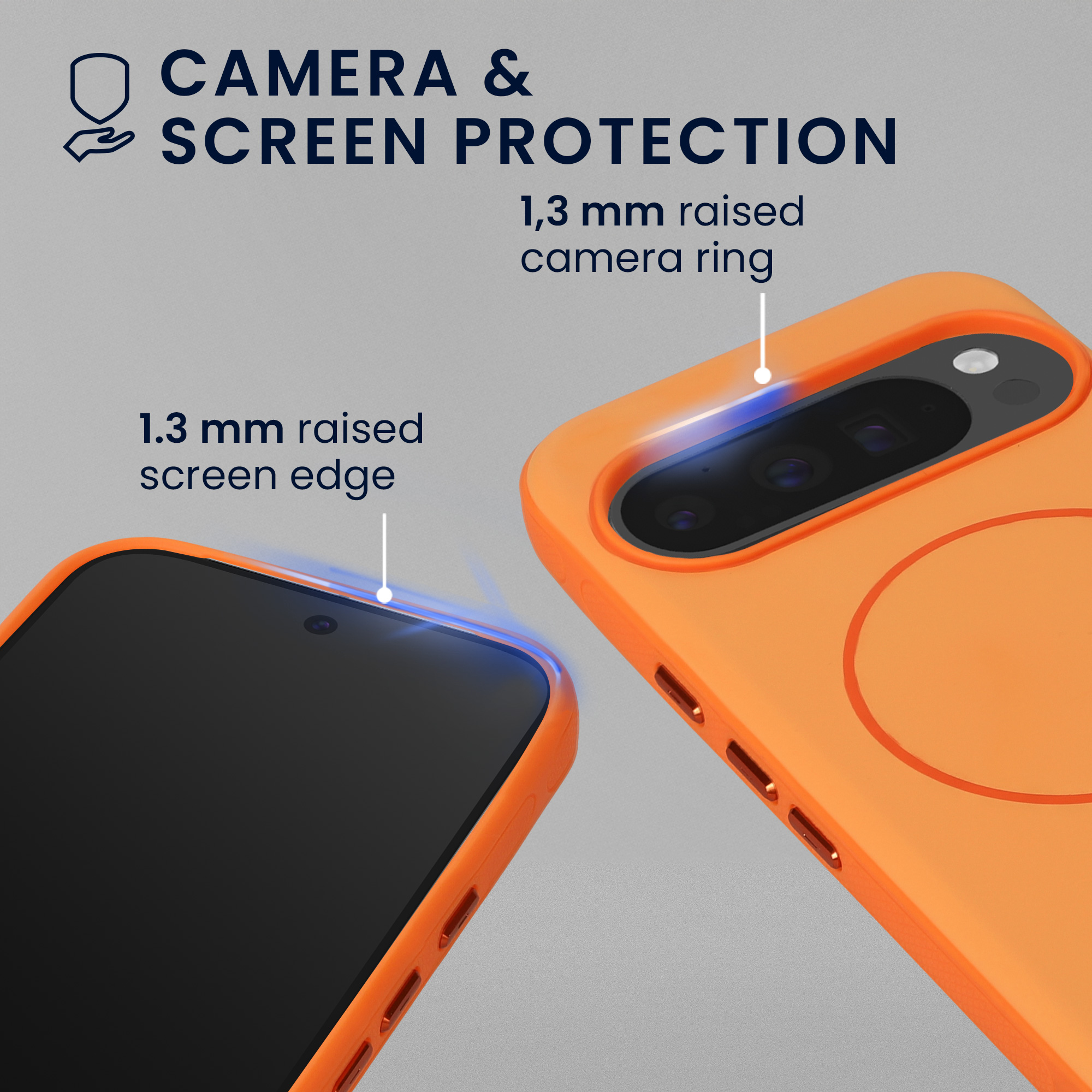 Nárazuvzdorné pouzdro pro Google Pixel 10 / 10 Pro / 9 / 9 Pro kwmobile TPU - oranžová