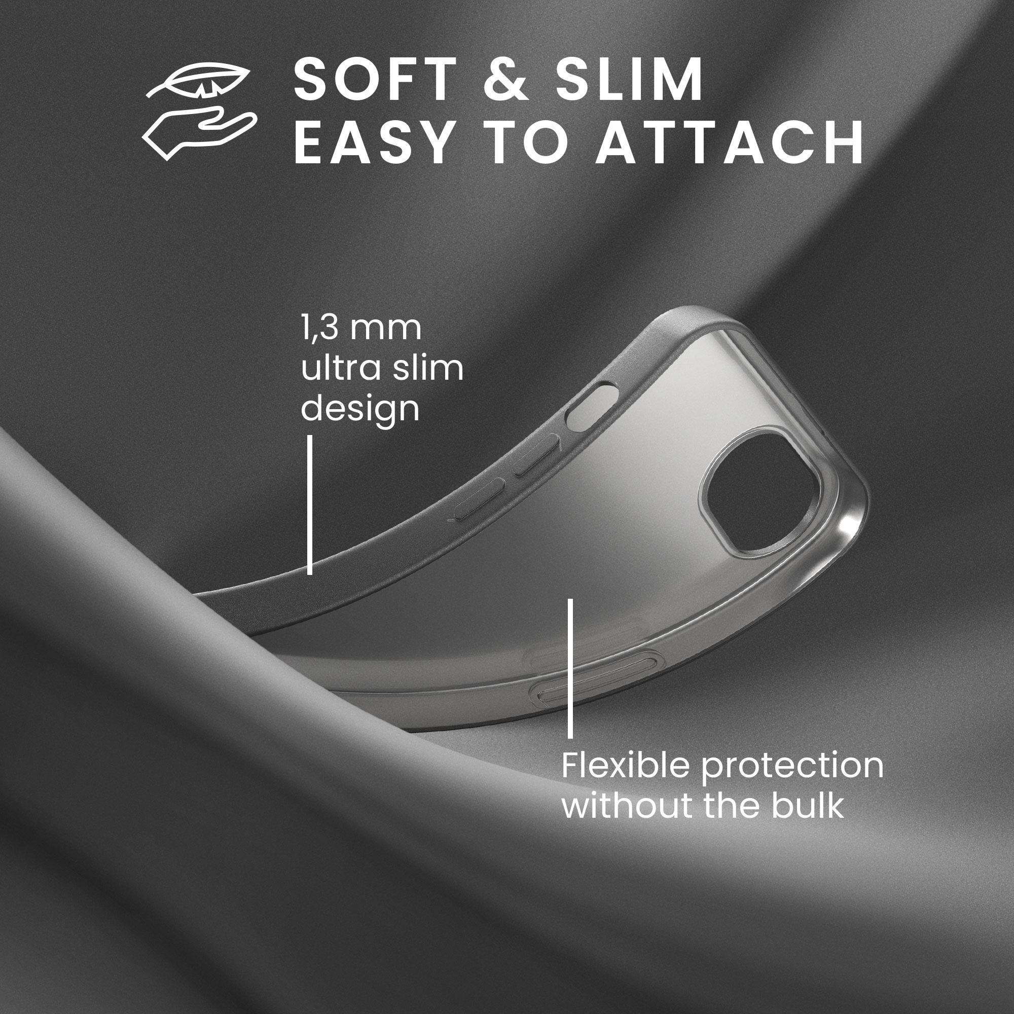 Pouzdro pro Apple iPhone 17e / iPhone 16e kwmobile metalické TPU - metalická šedá