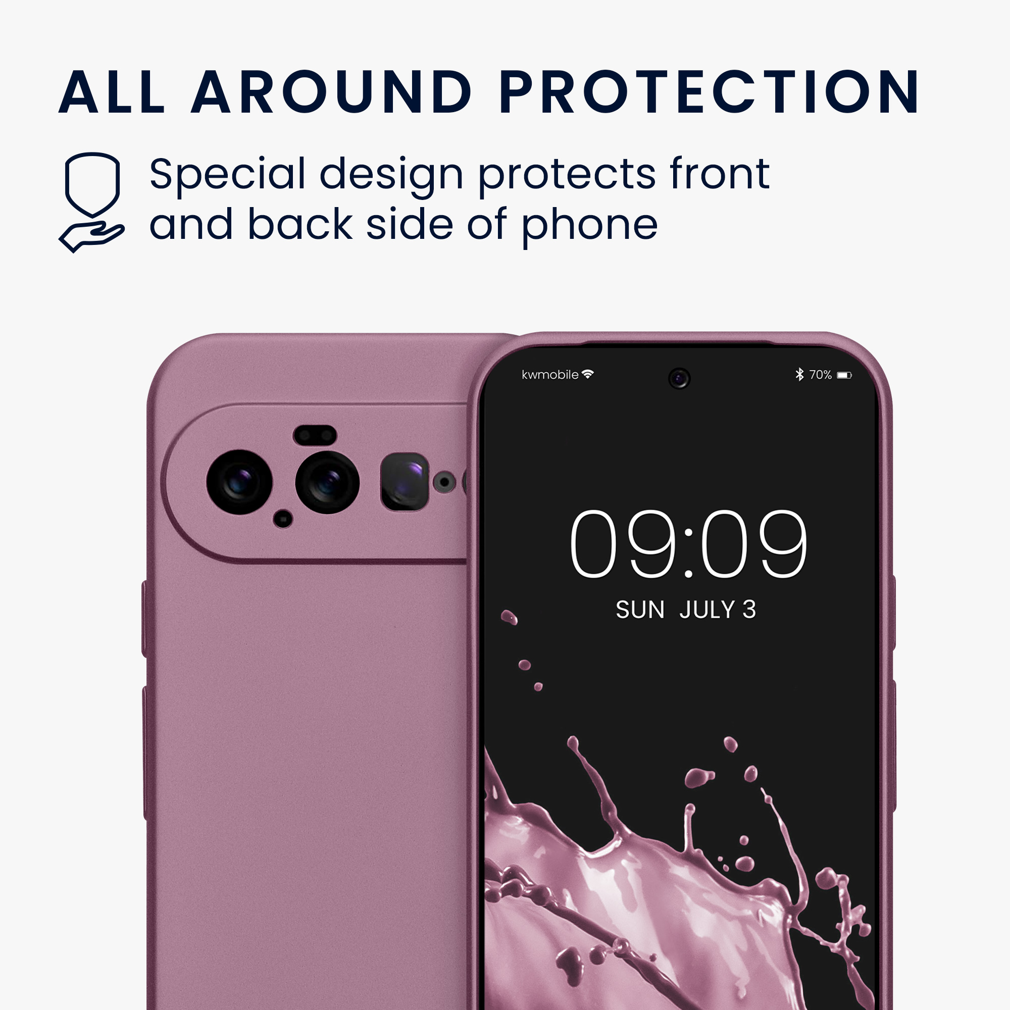 Pouzdro pro Google Pixel 11 kwmobile metalické TPU - metalická levandulová