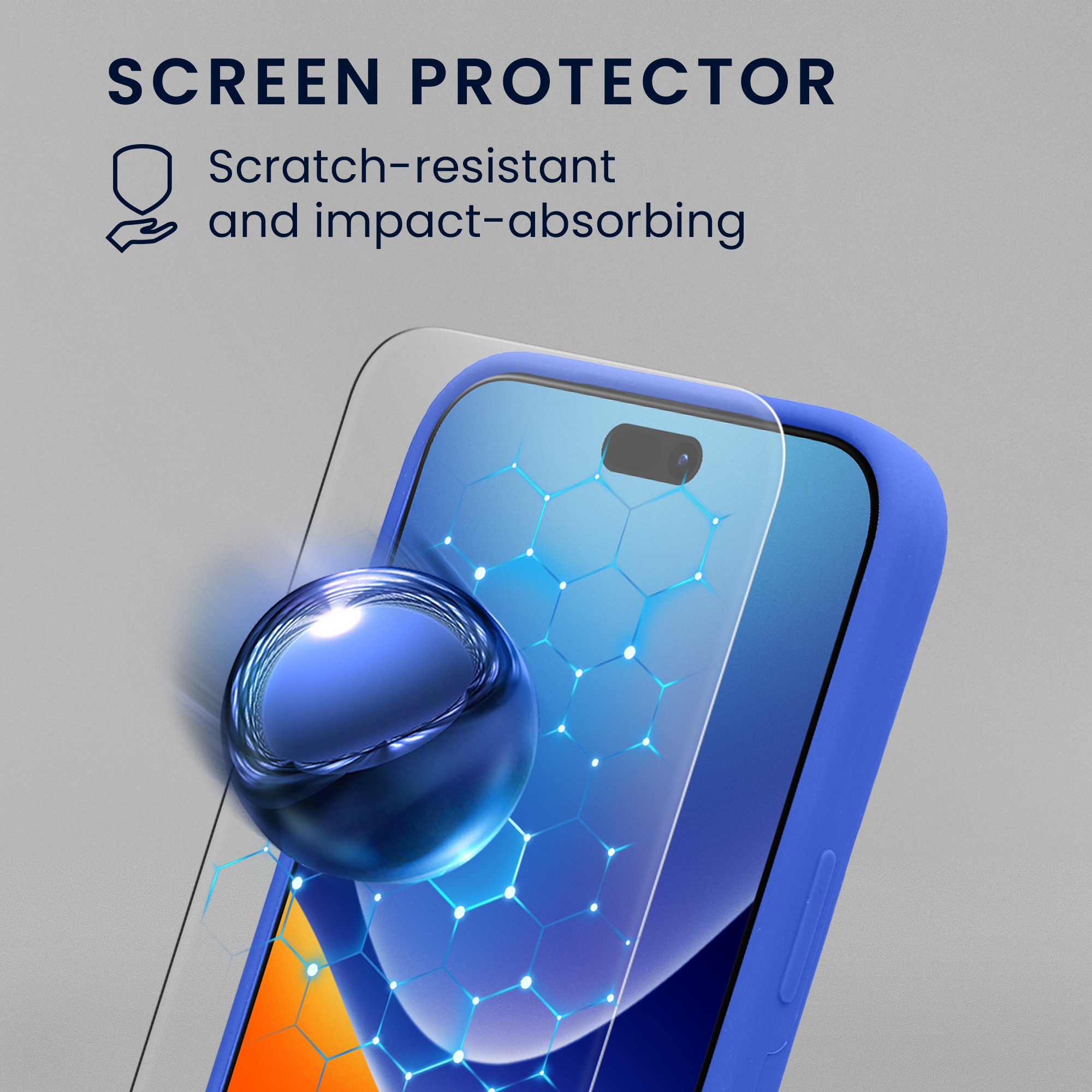 Pouzdro pro Apple iPhone 18 Pro Max / iPhone 17 Pro Max se 2 tvrzenými ochrannými skly kwmobile - baltská modrá