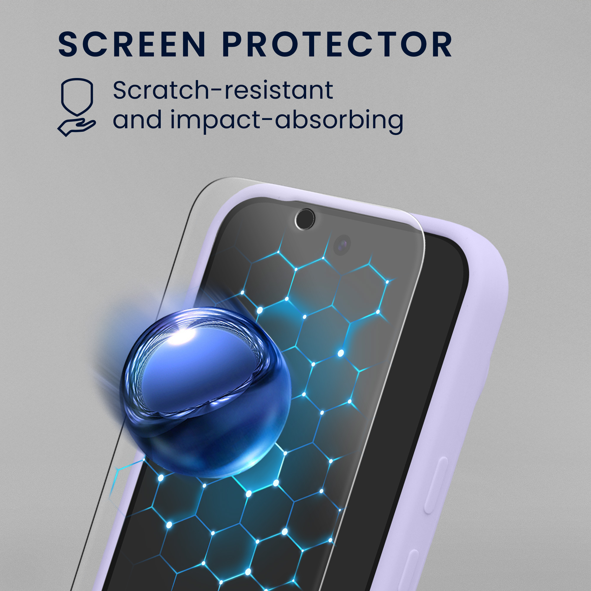 Pouzdro pro Google Pixel 11 Pro XL se 2 tvrzenými ochrannými skly kwmobile - levandulová